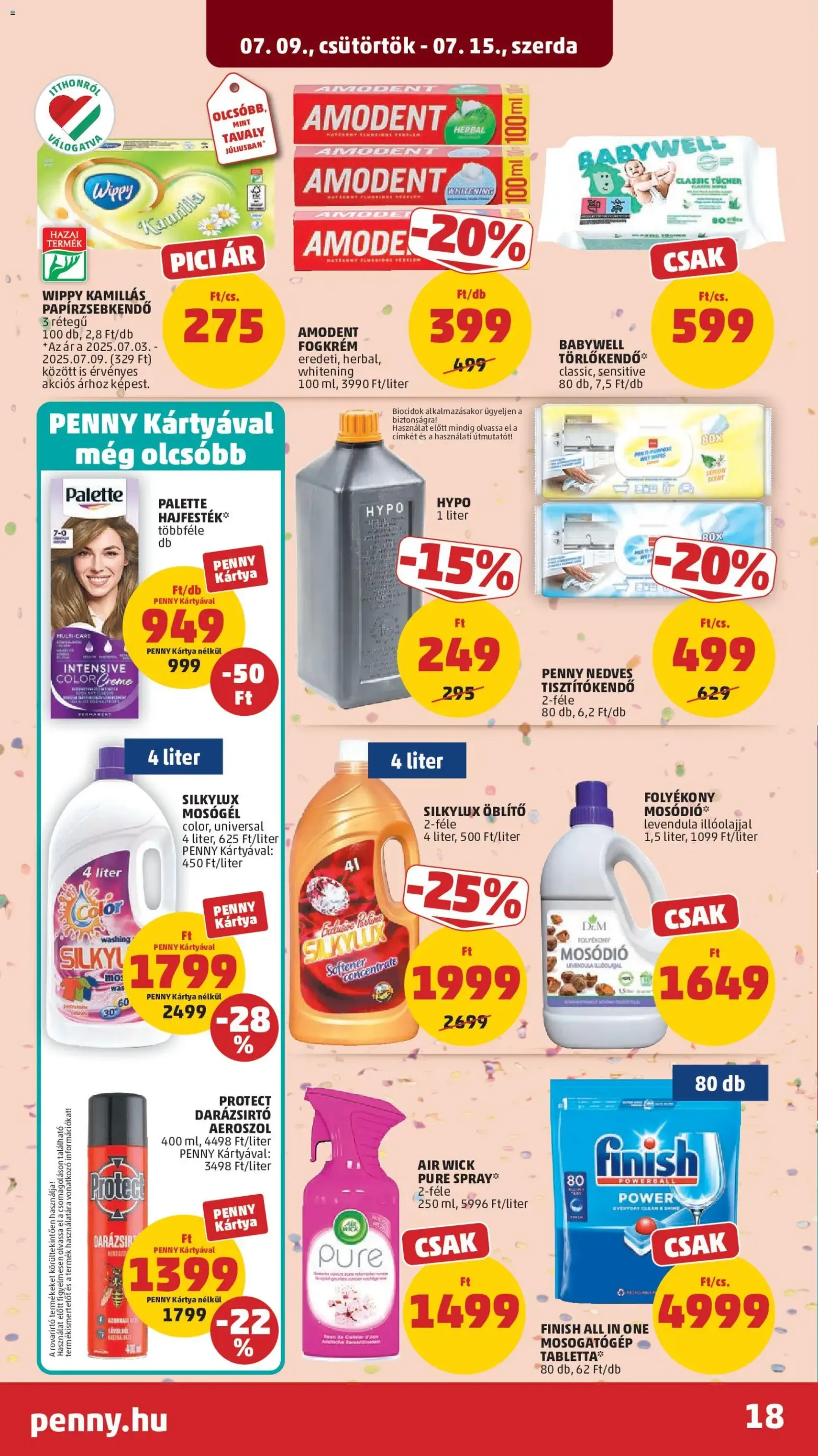 PENNY akciós újság - 2026.07.09. érvényes szórólap 22 oldal 42 oldalból