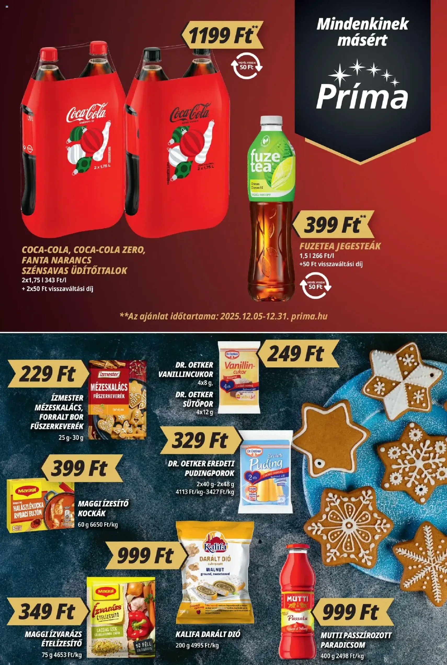 CBA Príma Akciós újság - 2025.12.13. érvényes szórólap 5 oldal 12 oldalból