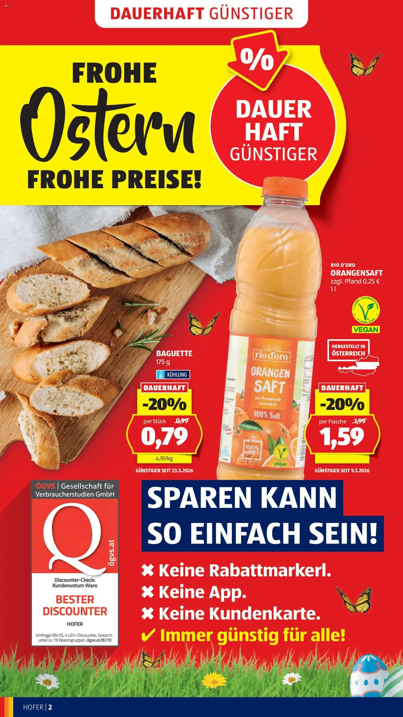 Hofer Flugblatt - Gültiger Prospekt ab 27.03.2026, Seite 4 von insgesamt 46