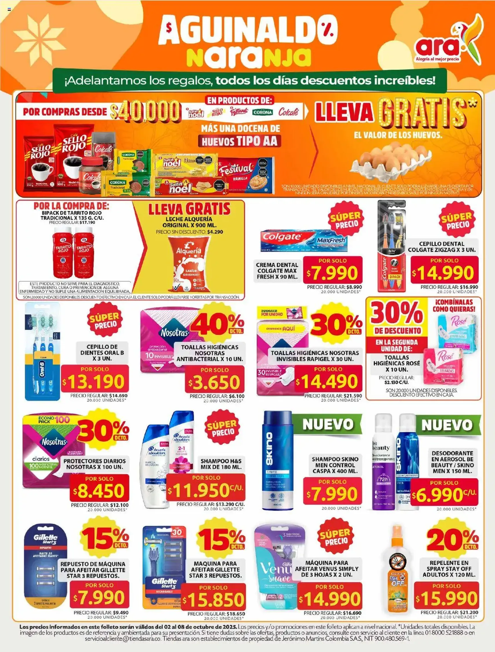 Ara - Ahorra con precios bajos y ofertas en la canasta familiar | ara - folleto válido desde 02/10/2025 página 4 de 11