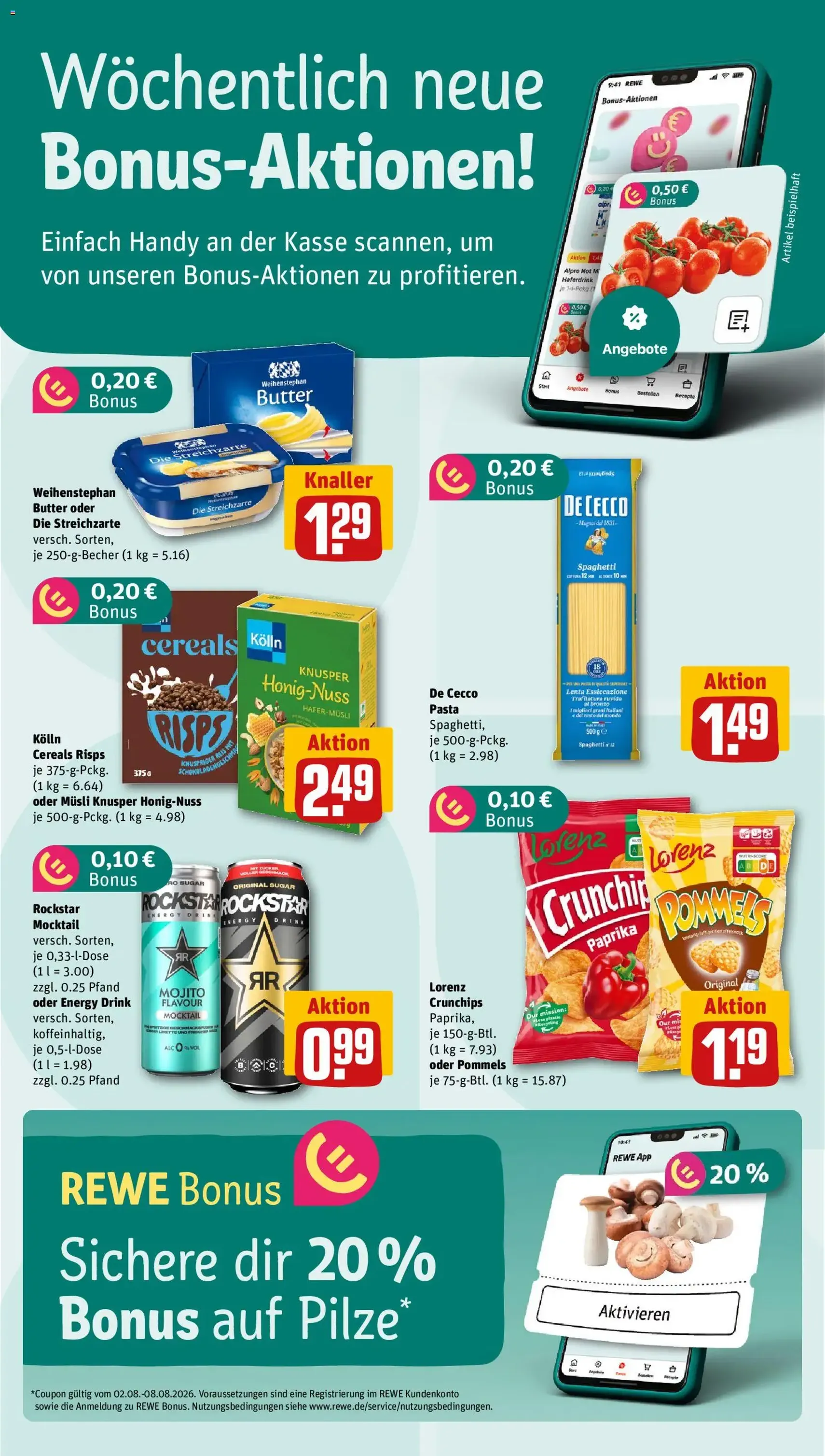 Rewe Prospekt - Gültiger Prospekt ab 03.08.2026, Seite 2 von insgesamt 28