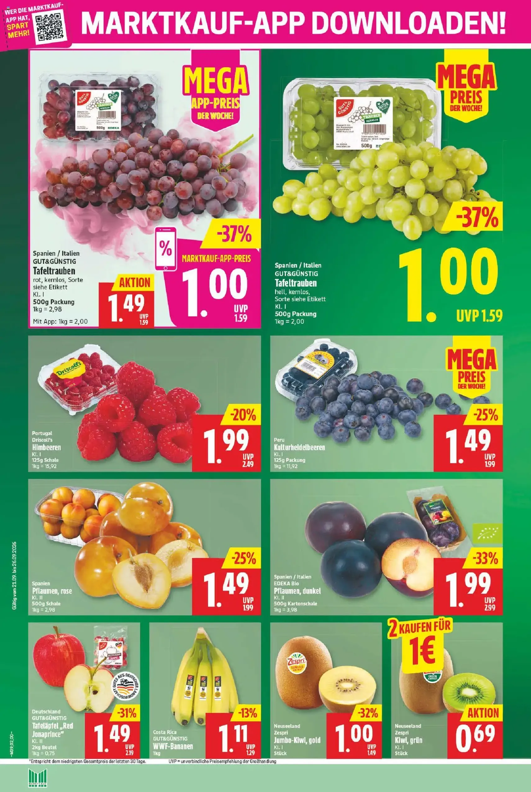 Marktkauf Prospekt - Gültiger Prospekt ab 21.09.2026, Seite 2 von insgesamt 34