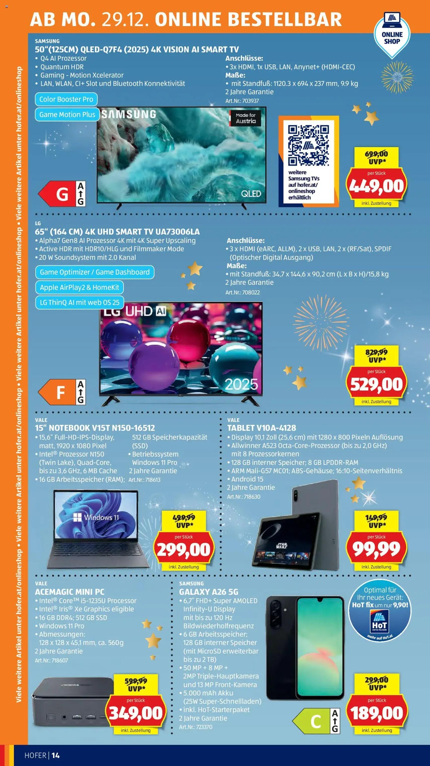 Hofer Flugblatt - Gültiger Prospekt ab 22.12.2025, Seite 18 von insgesamt 29