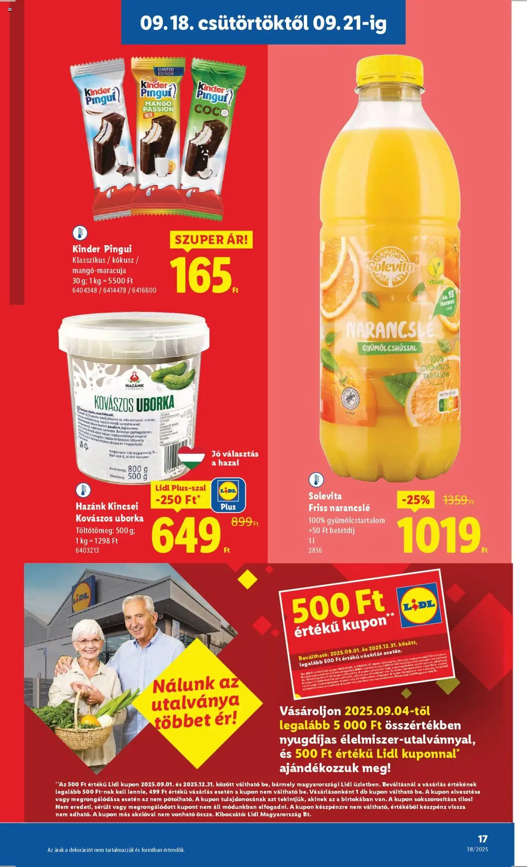 Lidl Akciós újság - 2025.09.18. érvényes szórólap 17 oldal 74 oldalból