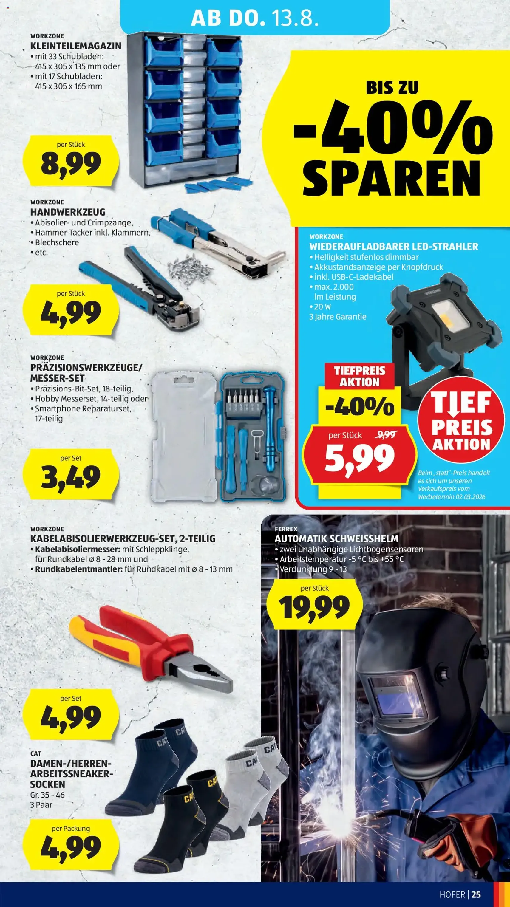 Hofer Flugblatt - Gültiger Prospekt ab 07.08.2026, Seite 39 von insgesamt 47