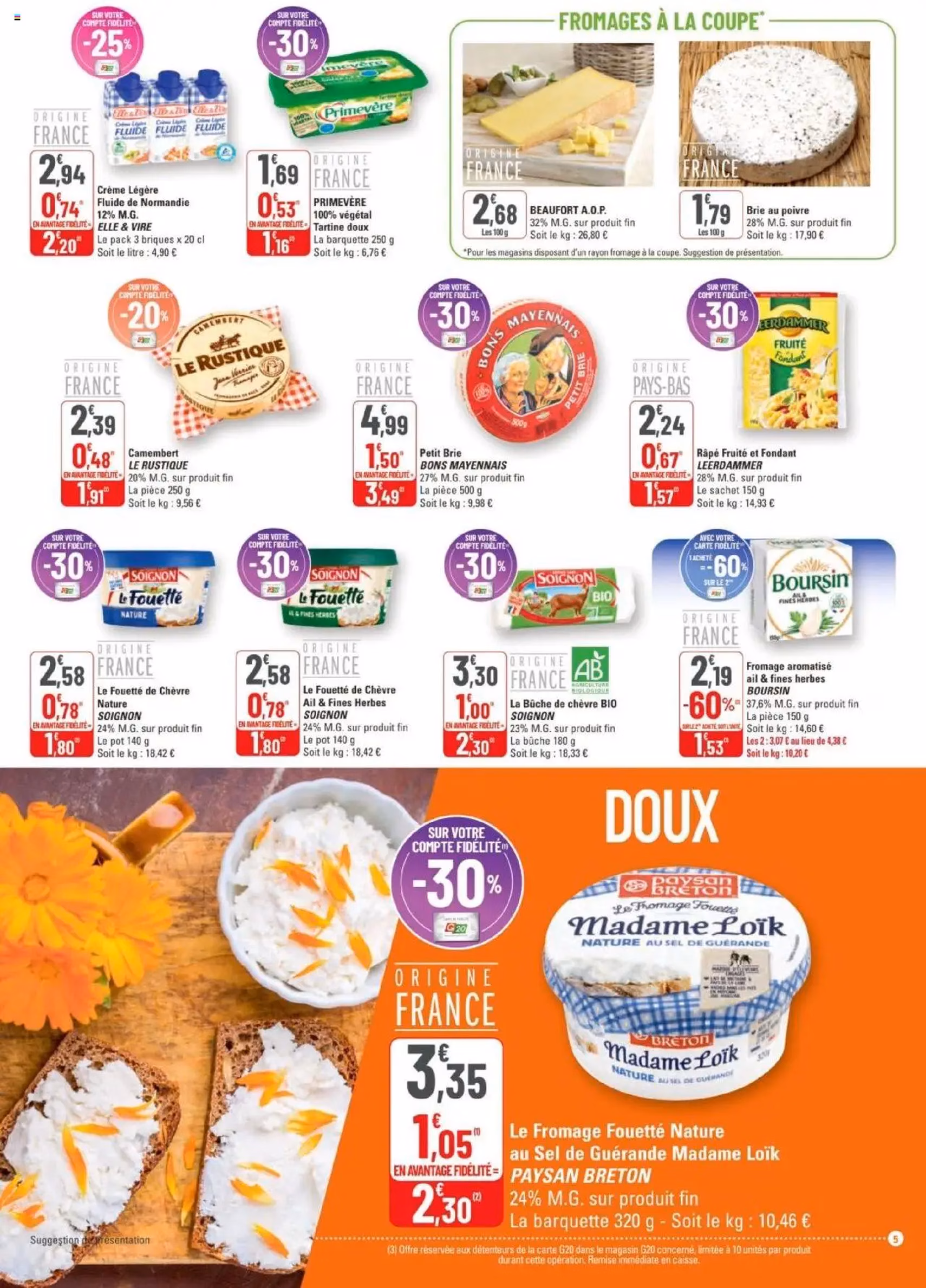 G20 Supermarchés catalogue - brochure valable à partir du 10/09/2025, page 5 sur 20 G20 Supermarchés catalogue - brochure valable à partir du 10/09/2025, page 5 sur 20