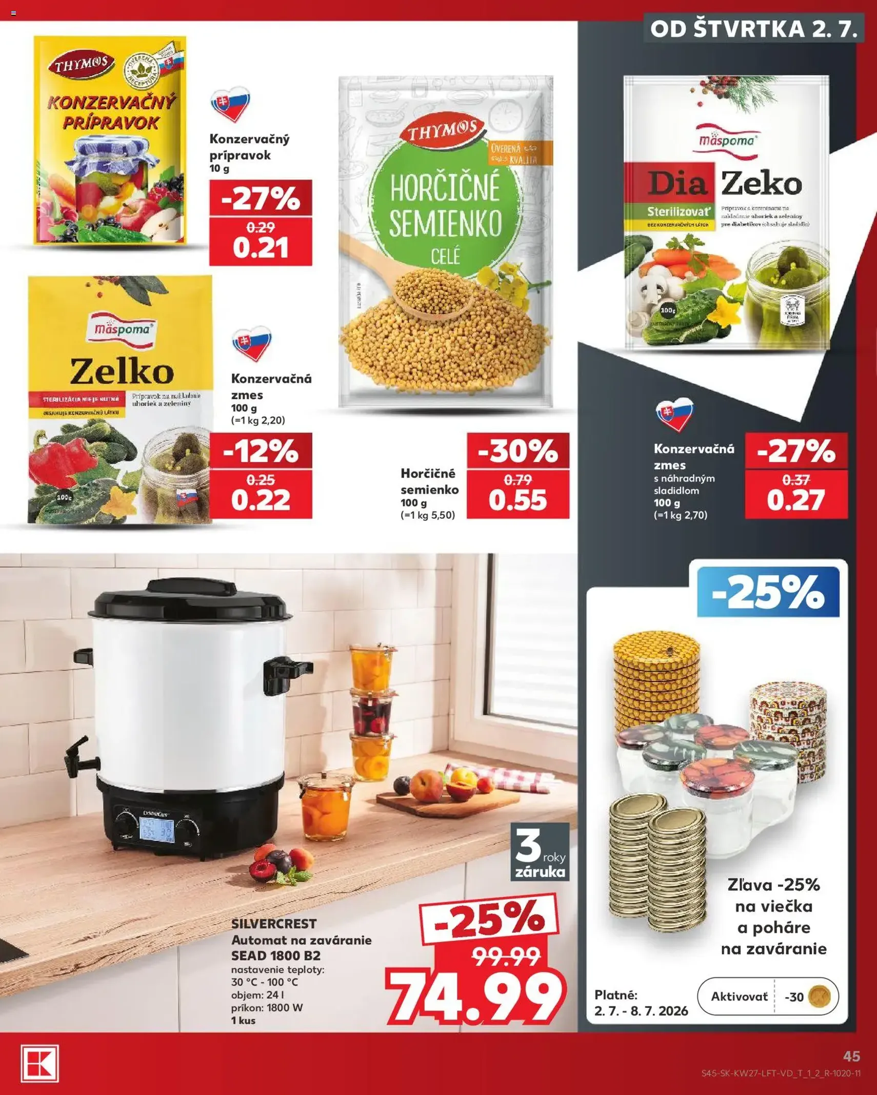 Kaufland leták - platný leták od 02.07.2026 strana 45 z 80