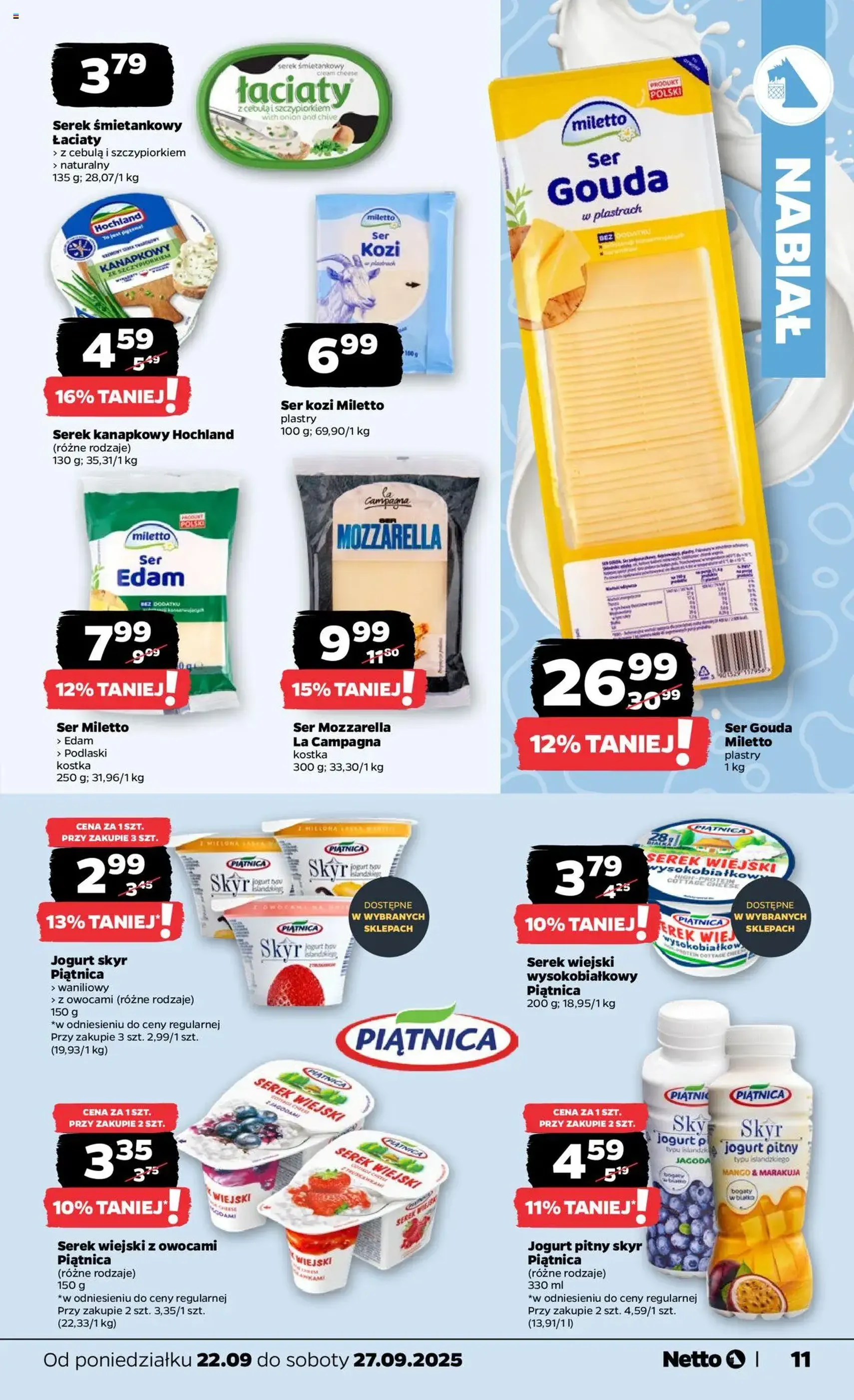 Netto gazetka - Spożywcza - ważny gazetka od 22.09.2025 strona 11 z 33 Netto gazetka - Spożywcza - ważny gazetka od 22.09.2025 strona 11 z 33