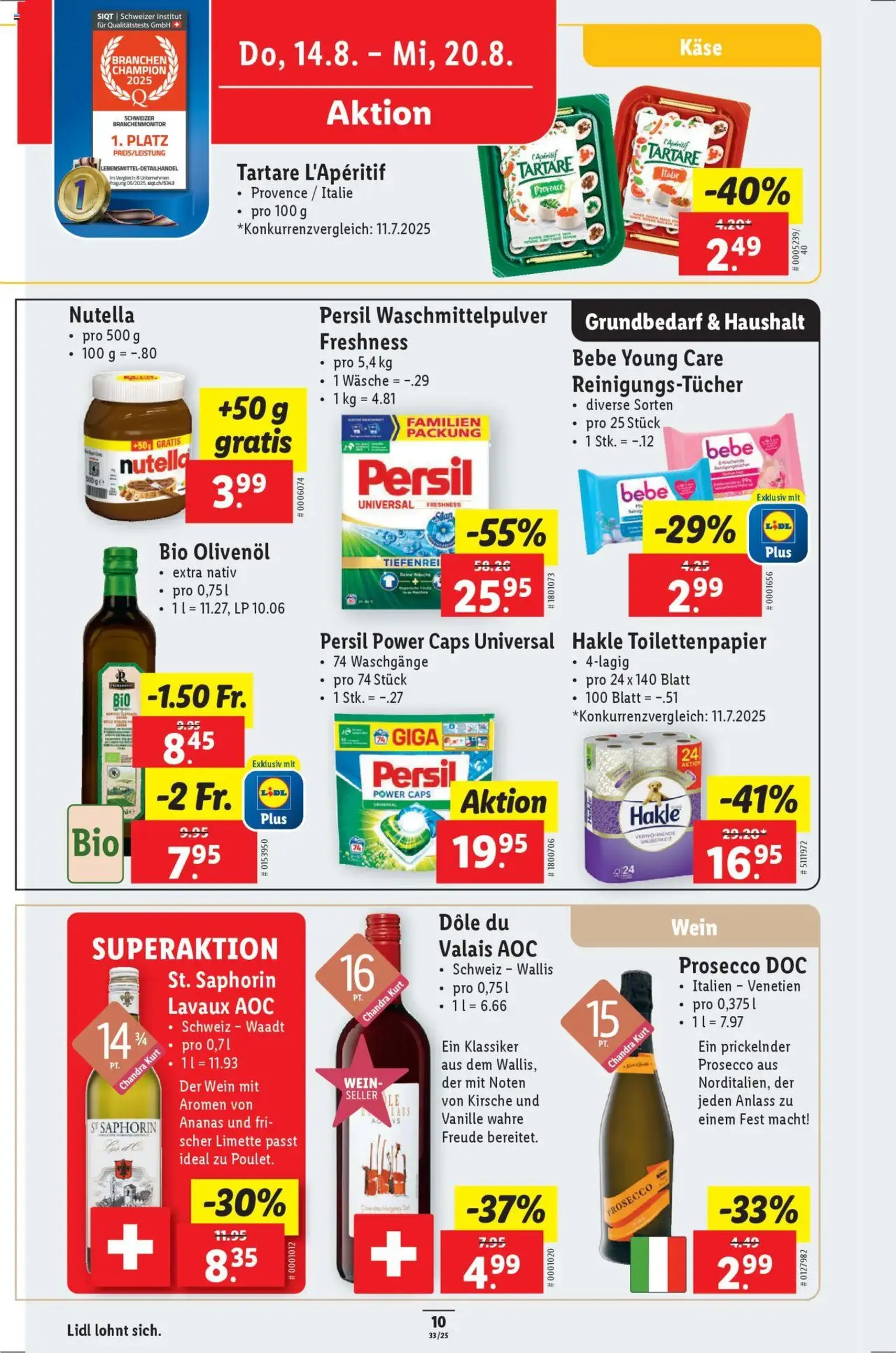 Lidl Aktionen - Gültiger Prospekt ab 14.08.2025, Seite 12 von insgesamt 34