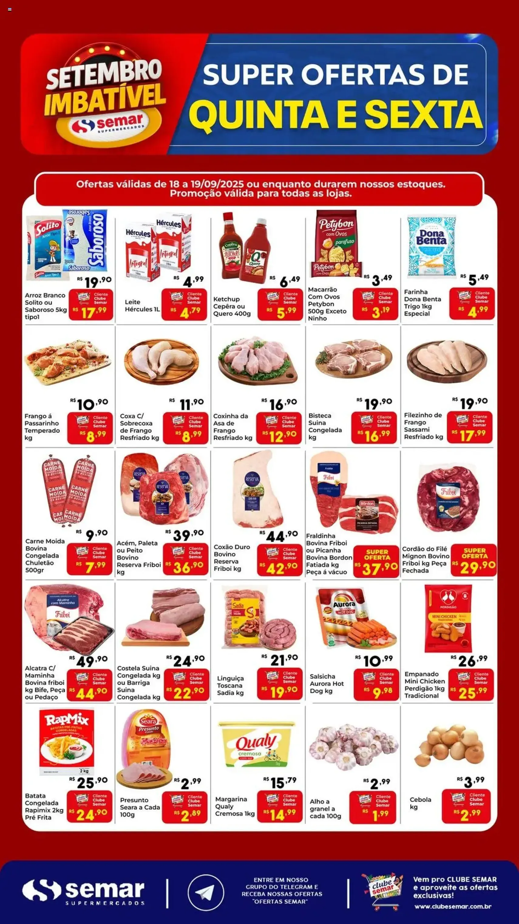 Semar Supermercado - Ofertas da semana - folheto válido a partir de 18/09/2025 página 1 de 2
