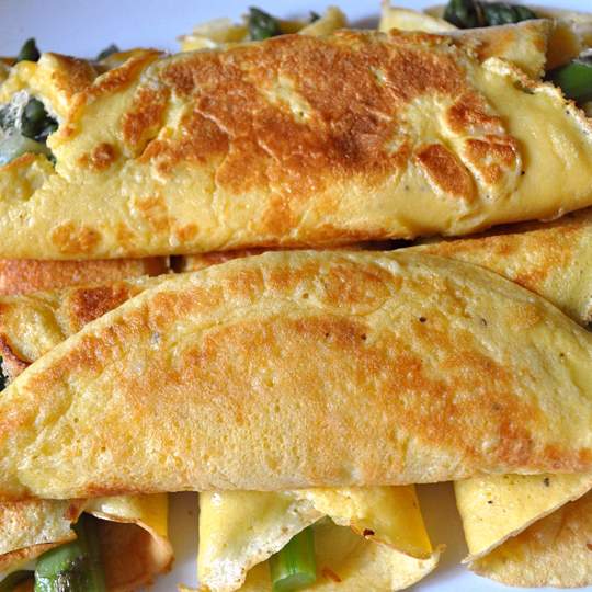 Anteprima ricetta Crepe alla crema di asparagi
