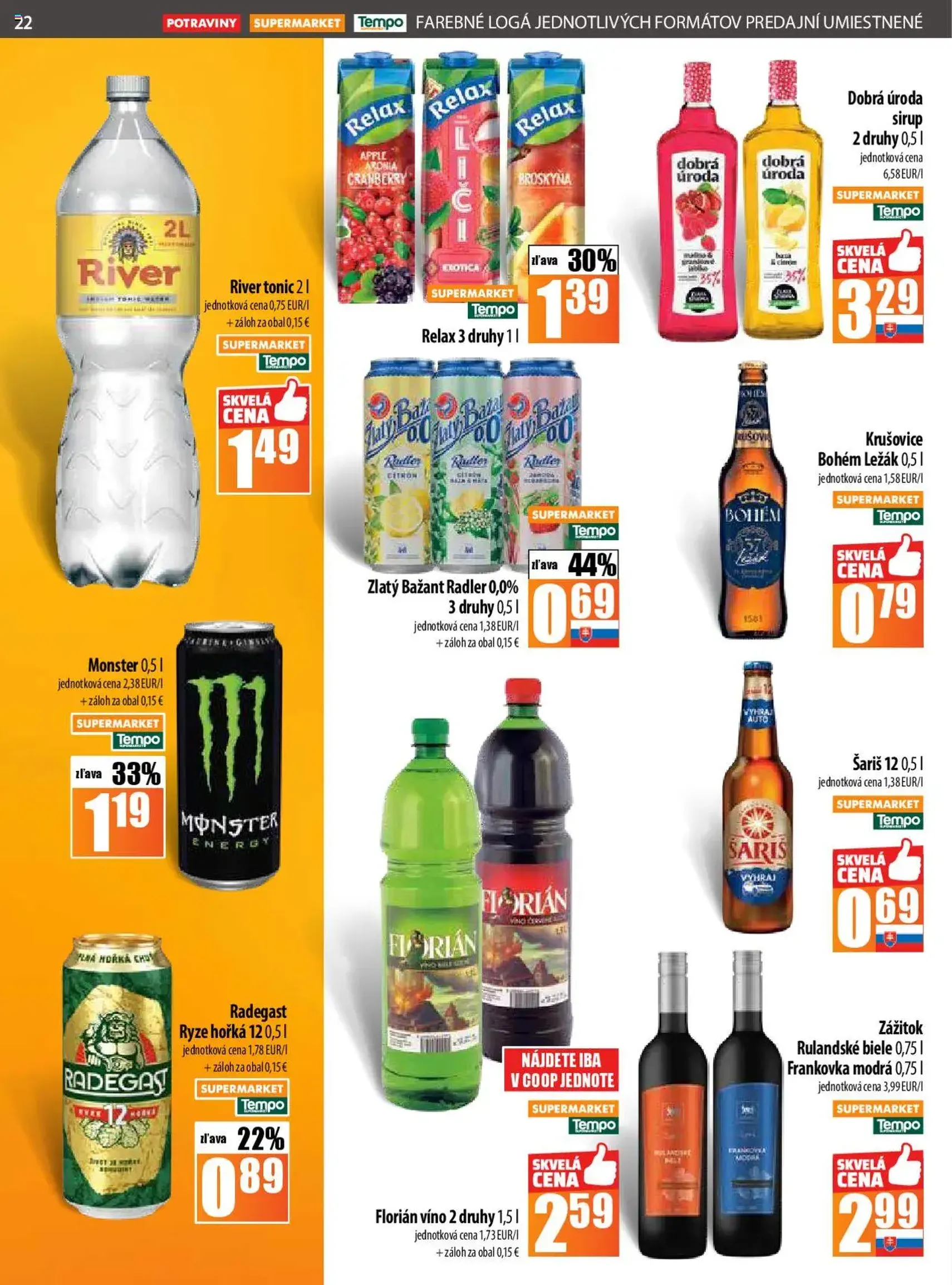 COOP Jednota leták - platný leták od 21.08.2025 strana 22 z 28