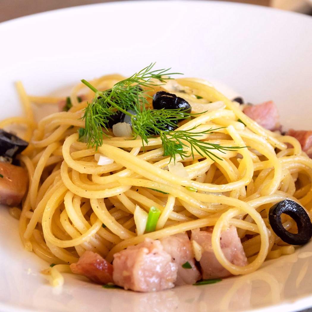 Spaghetti al guanciale