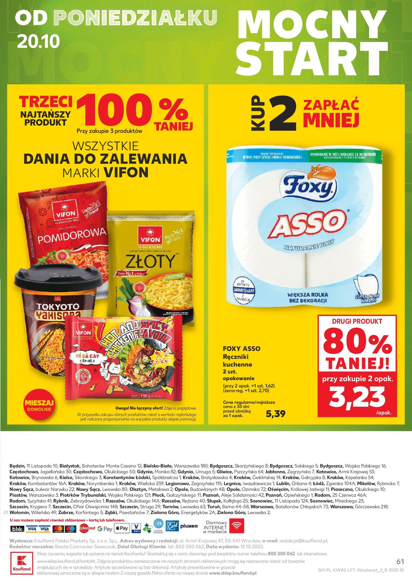 Kaufland gazetka - ważny gazetka od 16.10.2025 strona 61 z 63 Kaufland gazetka - ważny gazetka od 16.10.2025 strona 61 z 63