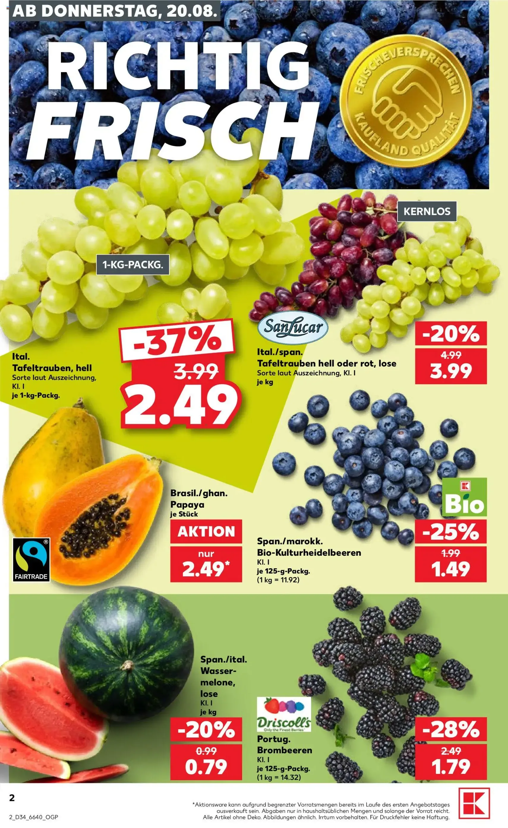 Kaufland Prospekt - Gültiger Prospekt ab 20.08.2026, Seite 2 von insgesamt 52