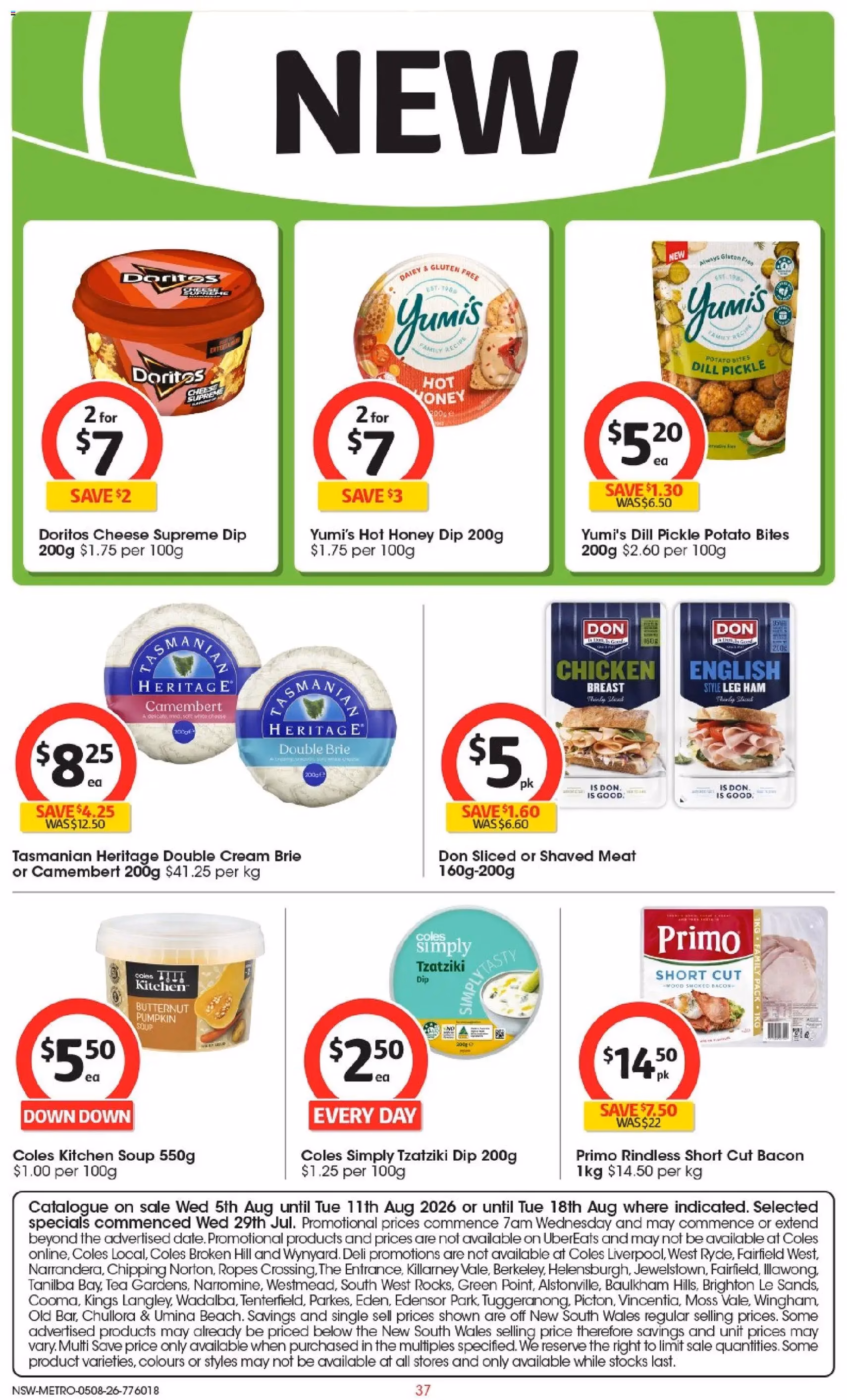 Coles catalogue - valid flyer from 04/08/2026, page 37 of 52