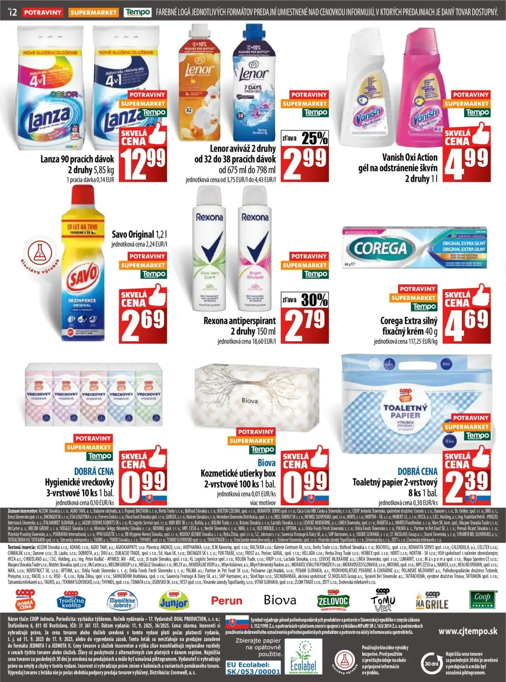 COOP Jednota leták - platný leták od 11.09.2025 strana 12 z 28 COOP Jednota leták - platný leták od 11.09.2025 strana 12 z 28