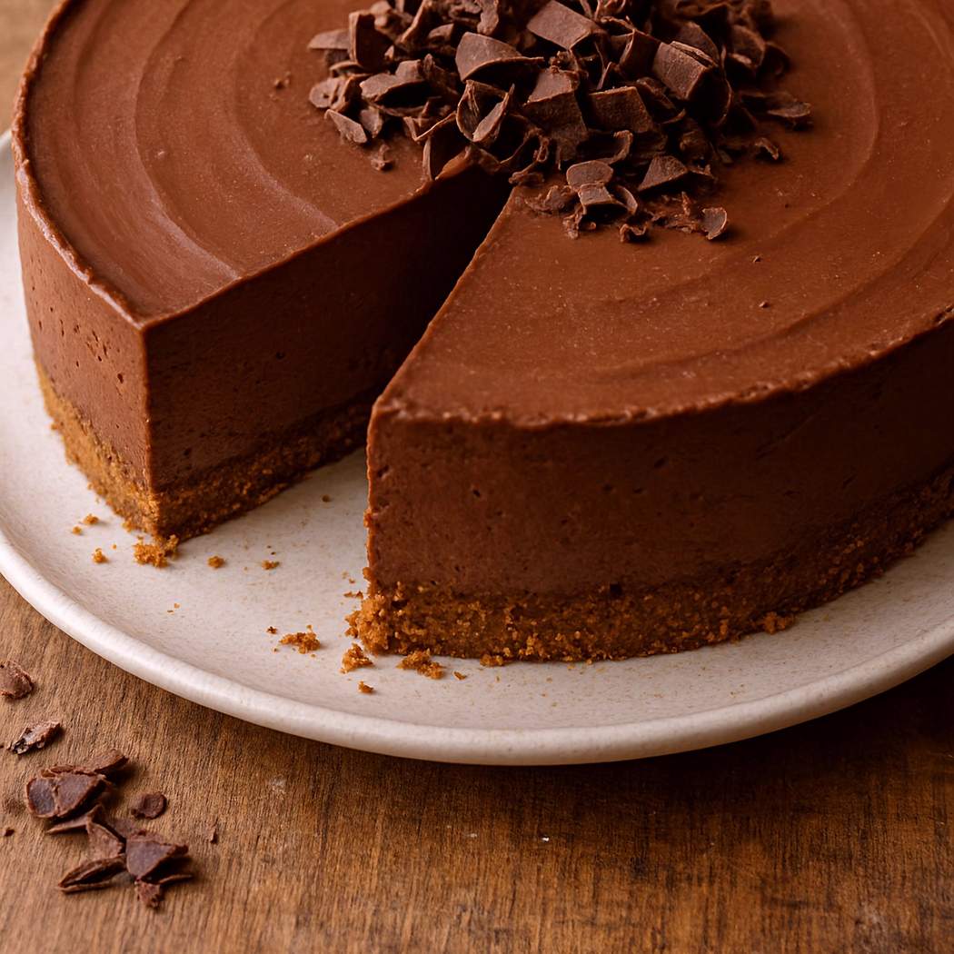 Nepečený čokoládový cheesecake