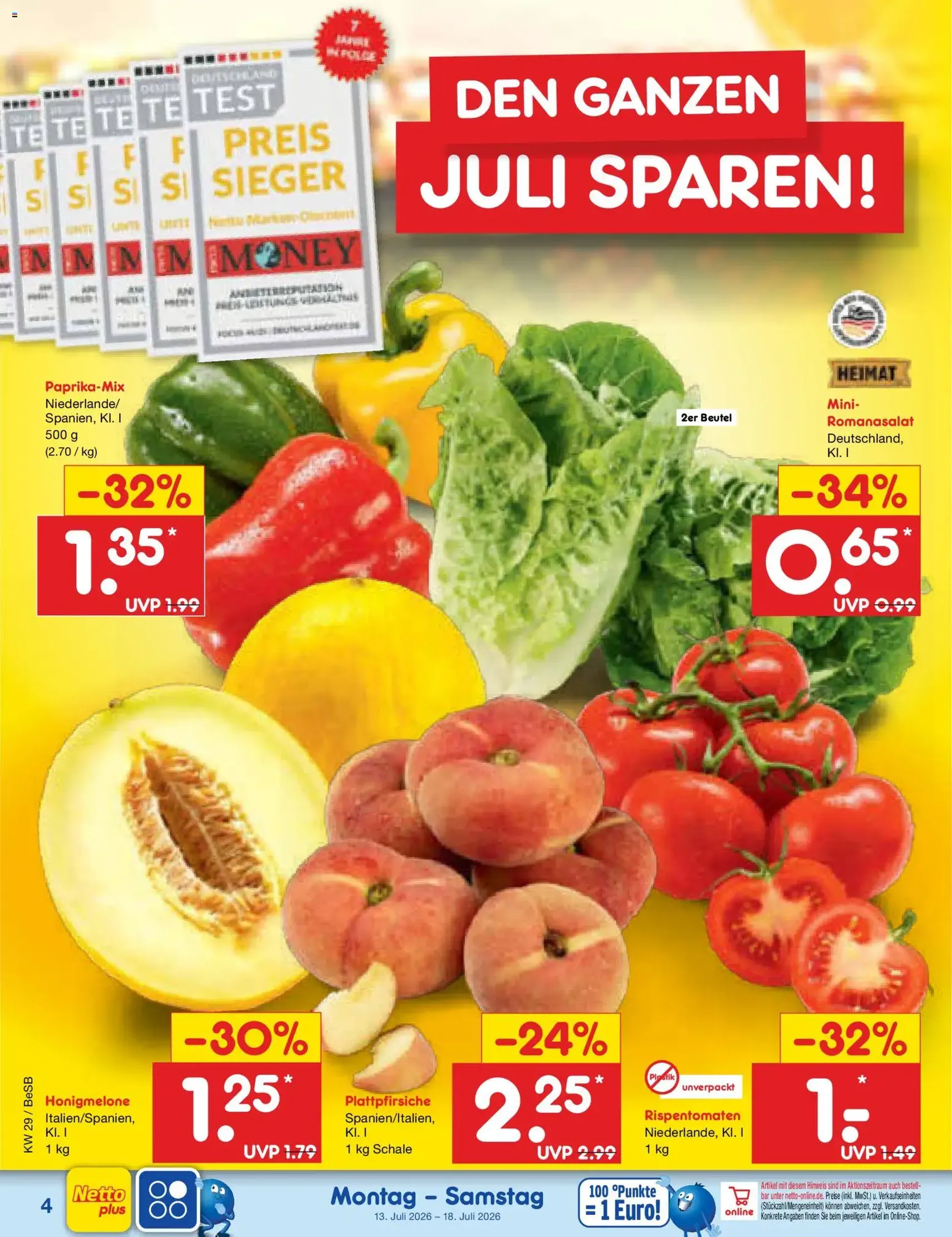 Netto Marken-Discount Prospekt - Gültiger Prospekt ab 13.07.2026, Seite 4 von insgesamt 73