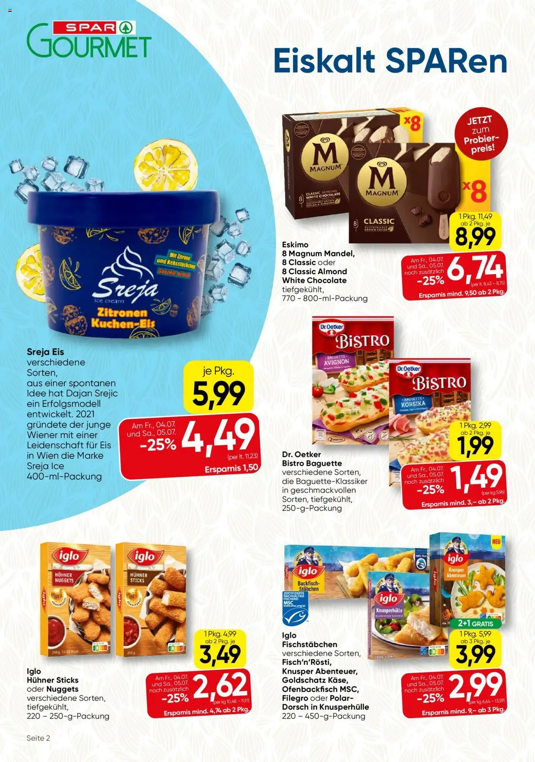 SPAR Gourmet Flugblatt - Gültiger Prospekt ab 03.07.2025, Seite 2 von insgesamt 12