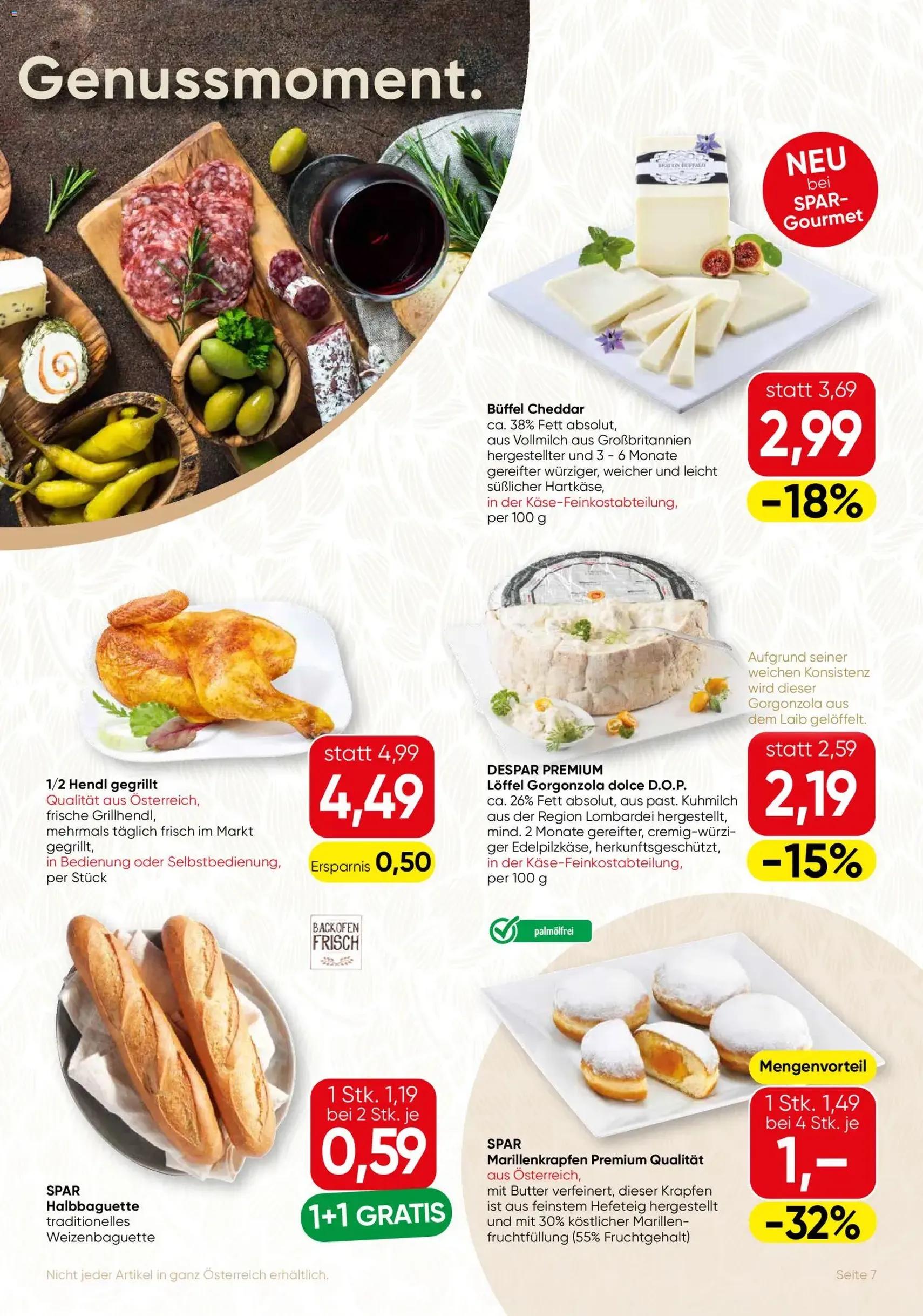 SPAR Gourmet Flugblatt - Gültiger Prospekt ab 06.11.2025, Seite 7 von insgesamt 12