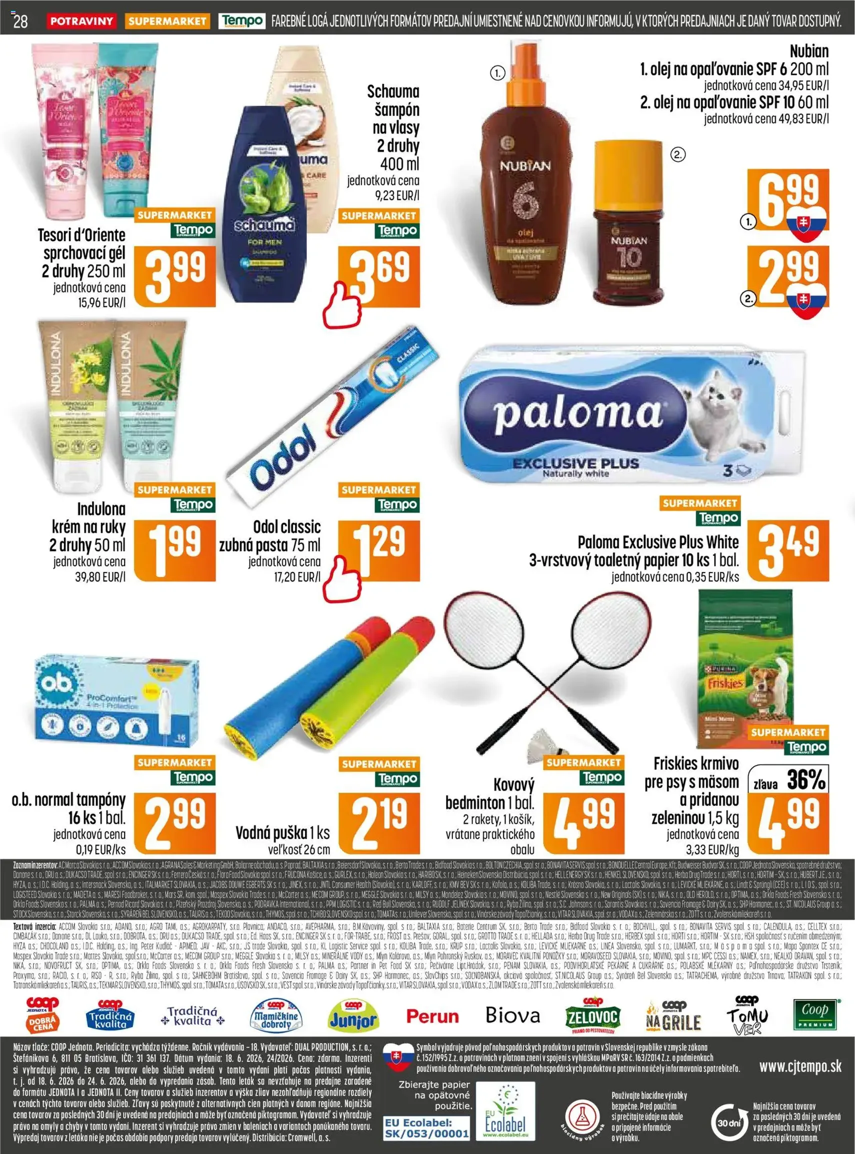 COOP Jednota leták - platný leták od 18.06.2026 strana 28 z 32