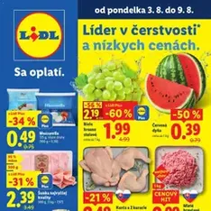 Lidl leták - náhľad letáku platný od 03.08.2026