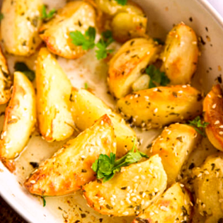 Recipe preview Vegetarian crispy sesame potatoes