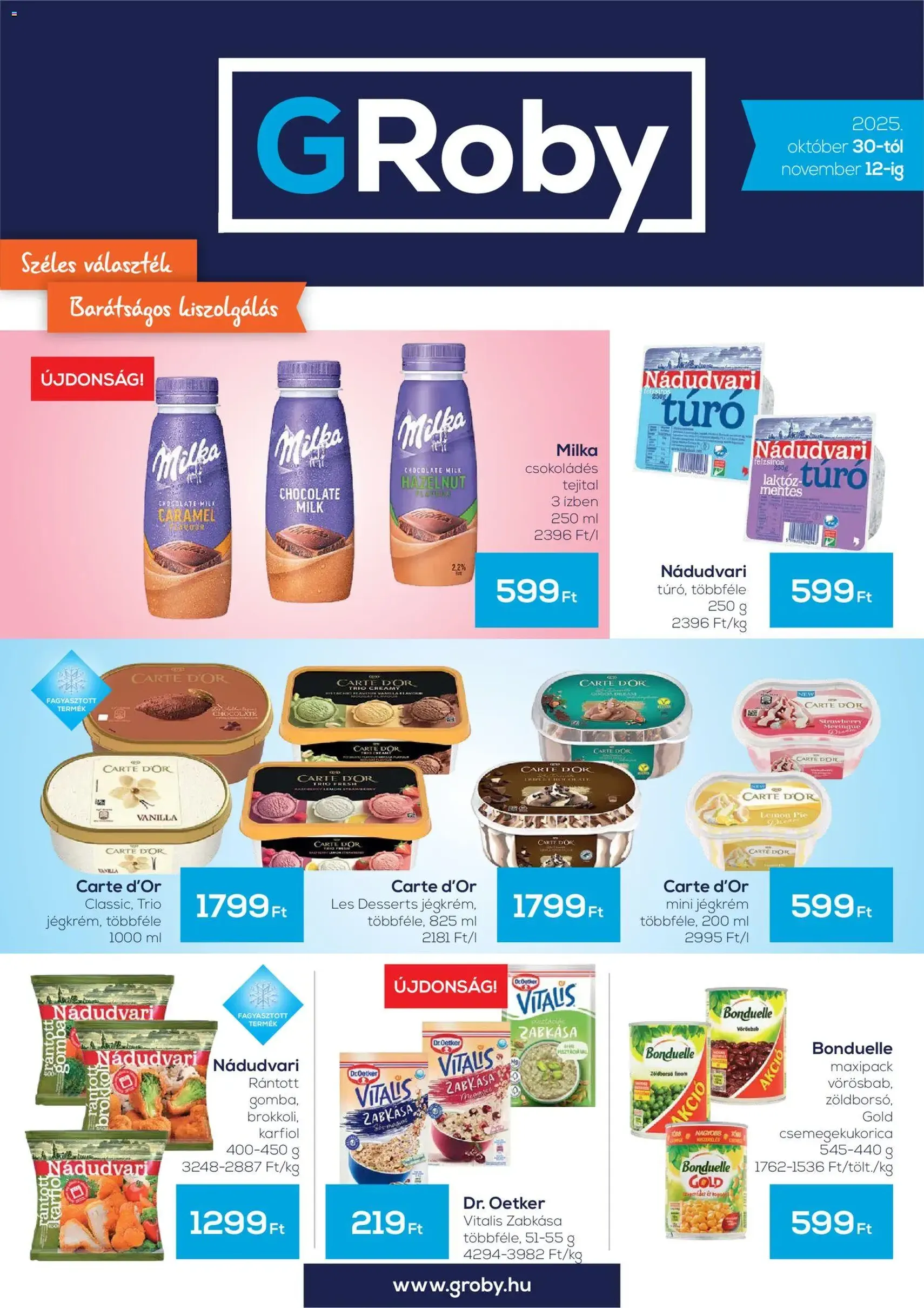 G'Roby Akciós újság - 2025.10.30. érvényes szórólap 1 oldal 4 oldalból
