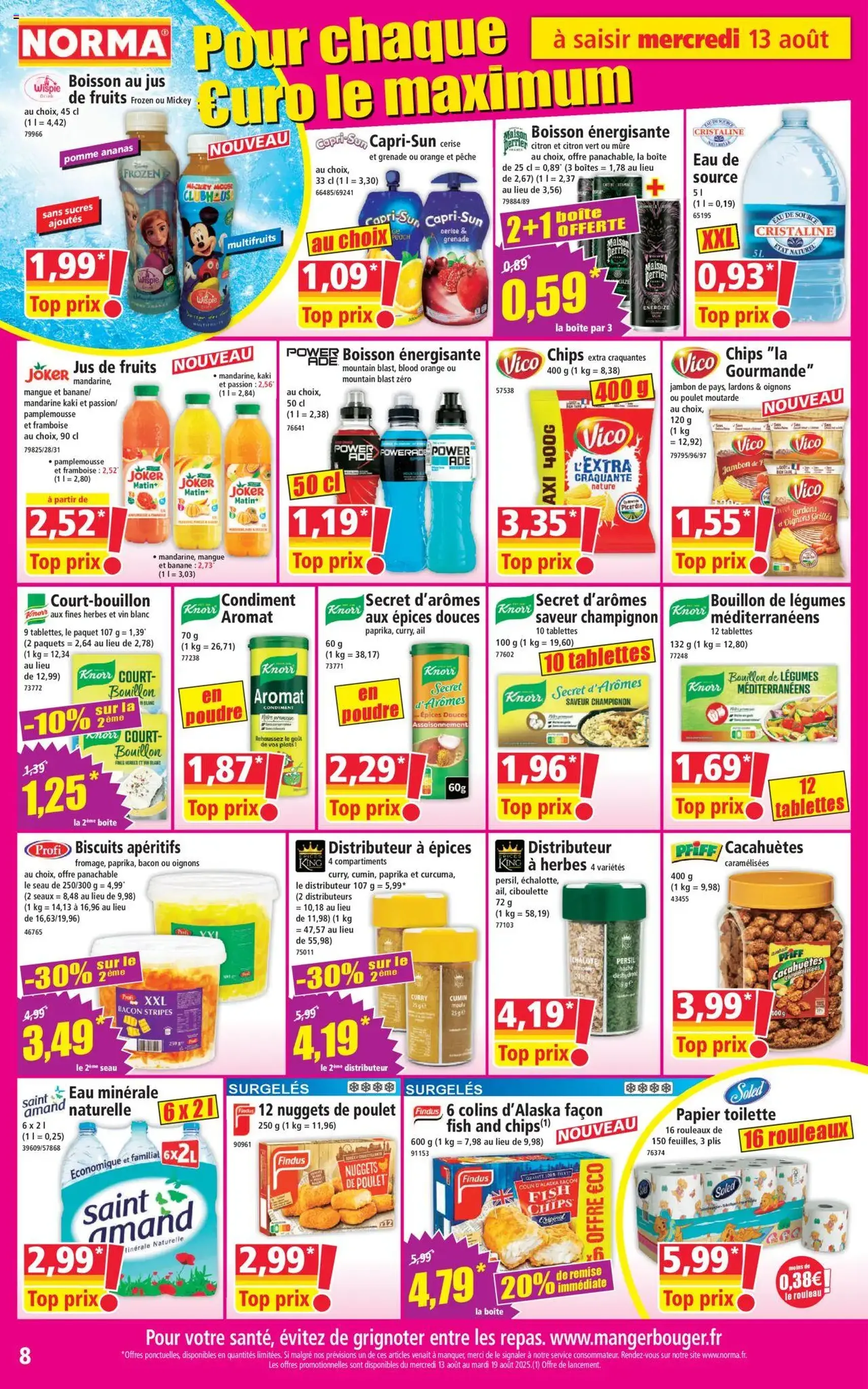 Norma catalogue - brochure valable à partir du 13/08/2025, page 8 sur 12