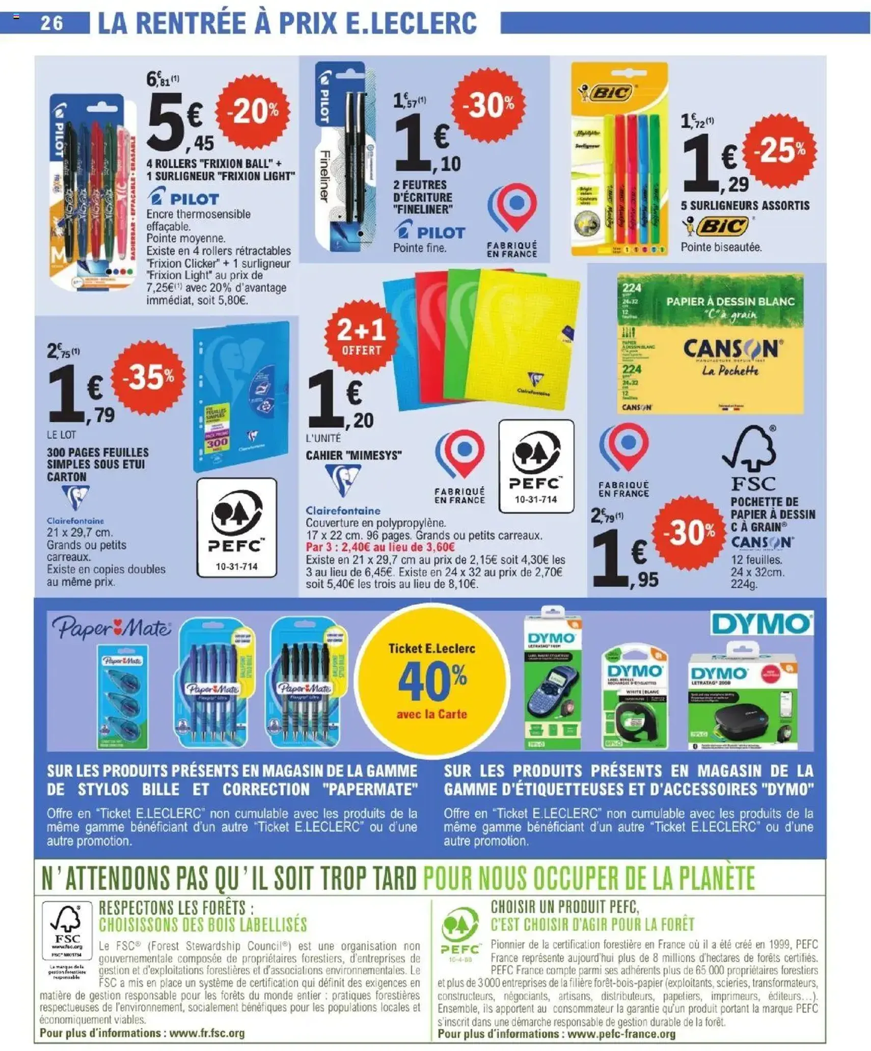 E.Leclerc catalogue de la semaine 31 - brochure valable à partir du 29/07/2025, page 26 sur 28