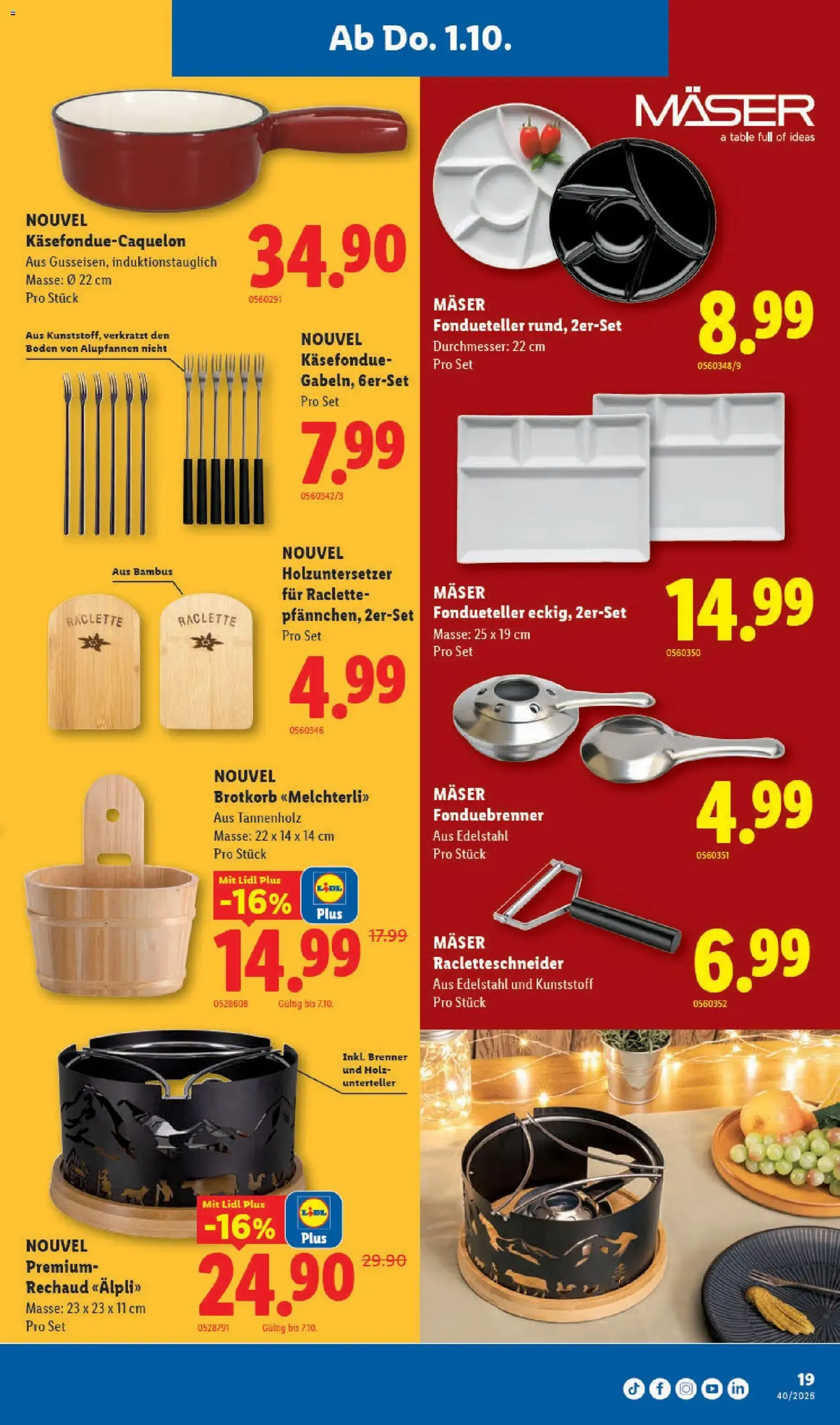 Lidl aktionen - Gültiger Prospekt ab 01.10.2026, Seite 19 von insgesamt 35