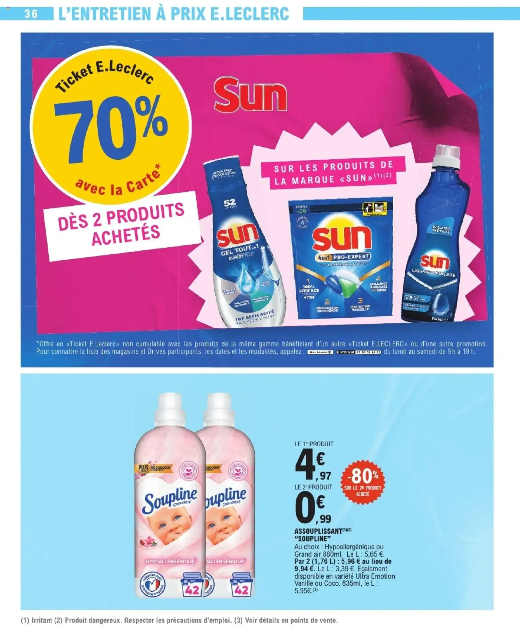 E.Leclerc catalogue de la semaine 15 - brochure valable à partir du 07/04/2026, page 36 sur 44