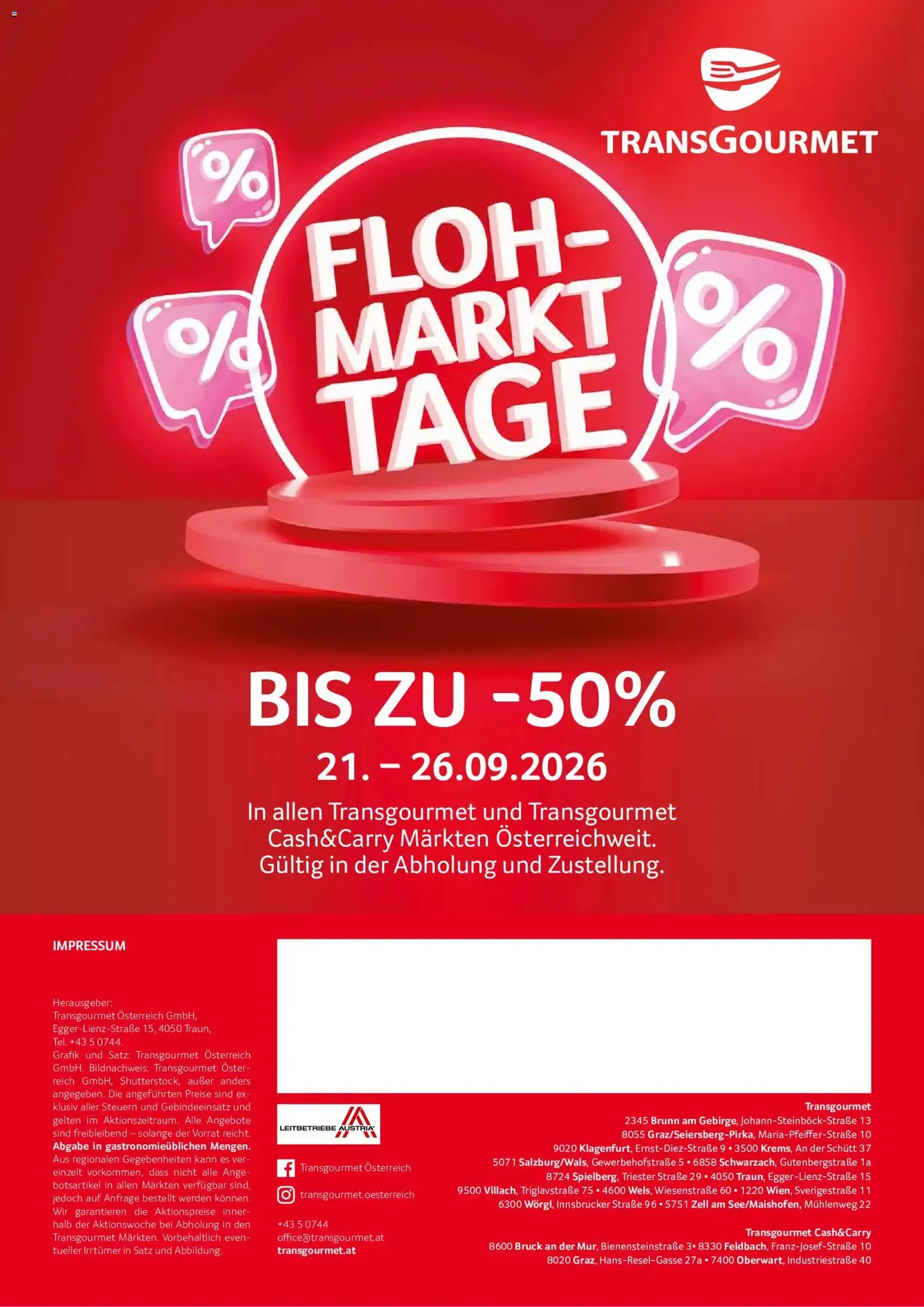 Transgourmet Flugblatt - Gültiger Prospekt ab 20.09.2026, Seite 38 von insgesamt 38