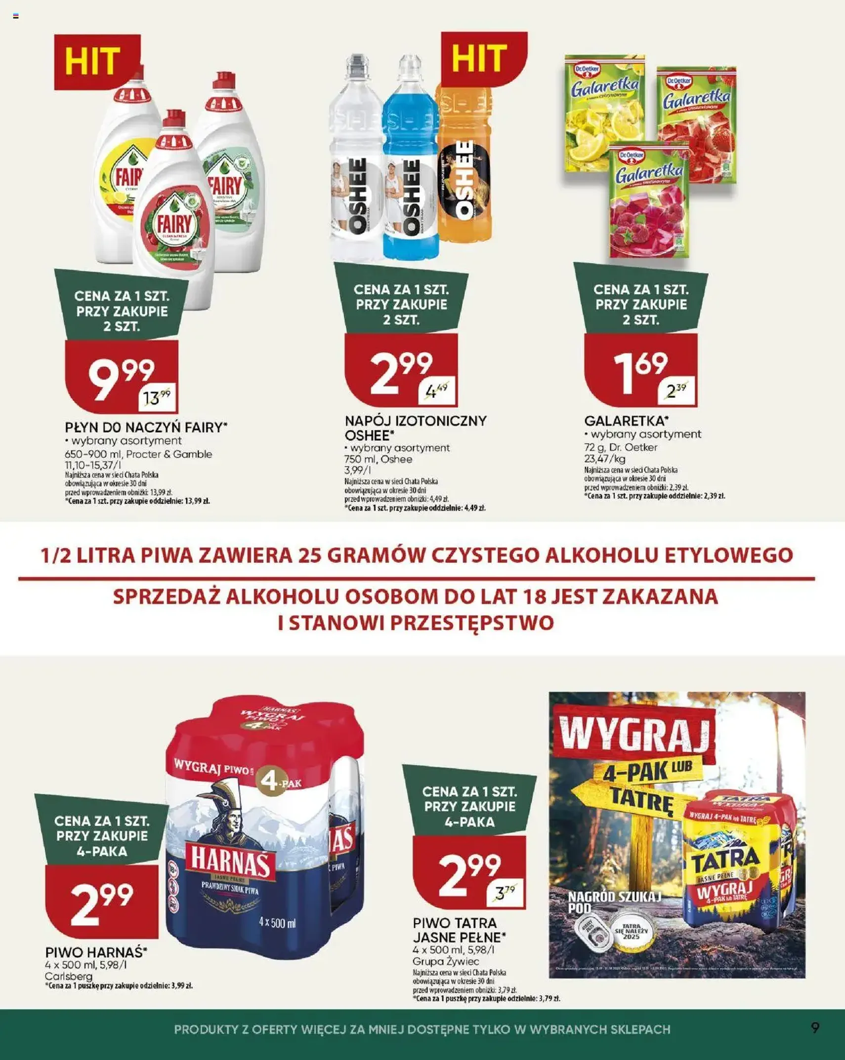 Chata Polska Gazetka - ważny gazetka od 17.07.2025 strona 9 z 23 Chata Polska Gazetka - ważny gazetka od 17.07.2025 strona 9 z 23