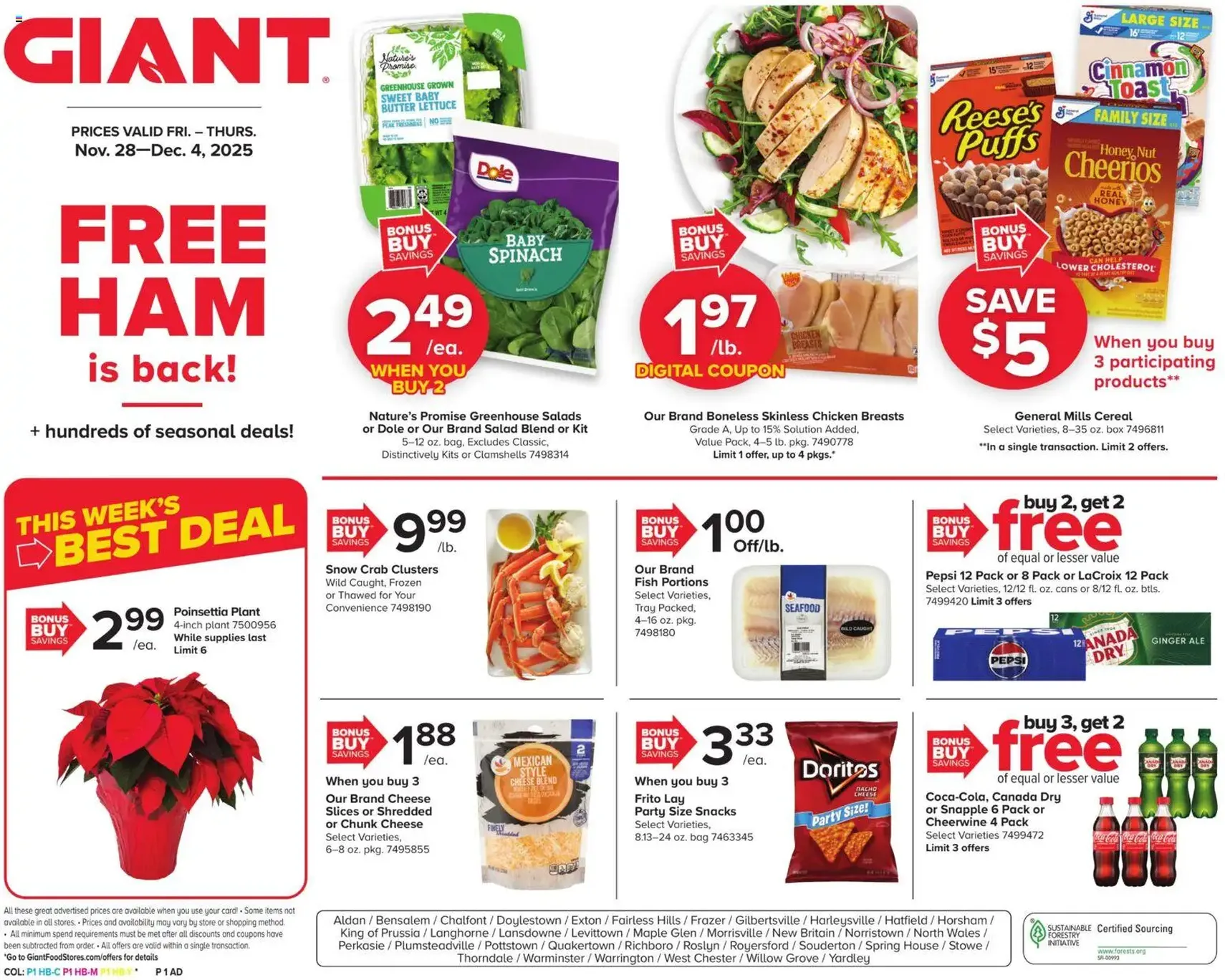 Giant Weekly Ad - valid flyer from 11/28/2025, page 1 of 22