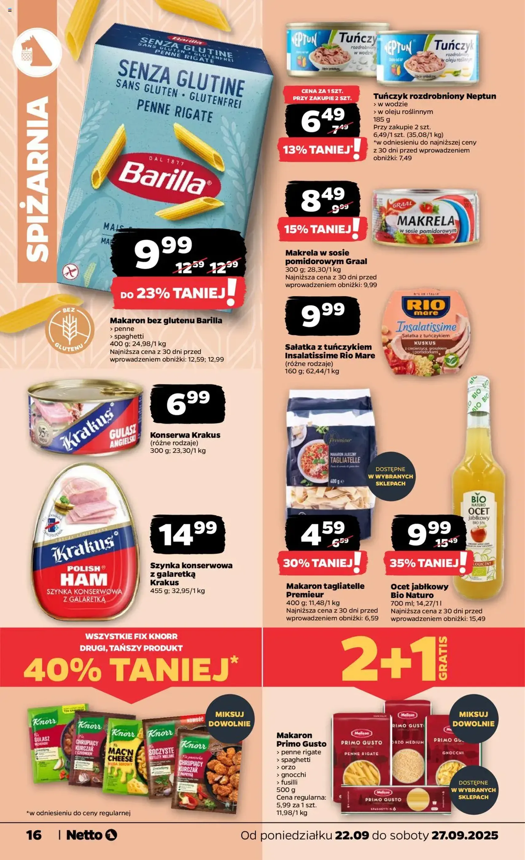 Netto gazetka - Spożywcza - ważny gazetka od 22.09.2025 strona 16 z 33 Netto gazetka - Spożywcza - ważny gazetka od 22.09.2025 strona 16 z 33