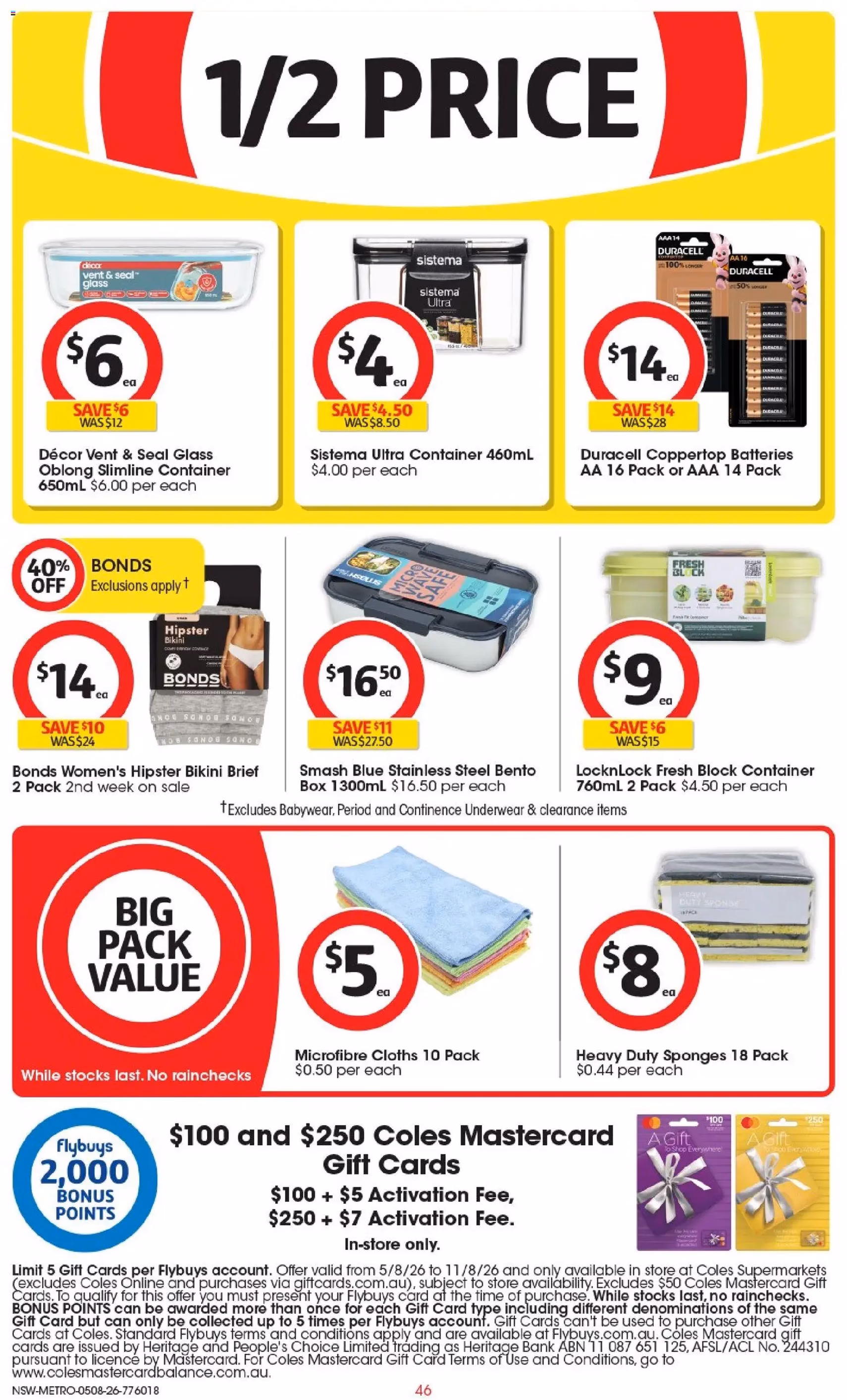 Coles catalogue - valid flyer from 04/08/2026, page 46 of 52