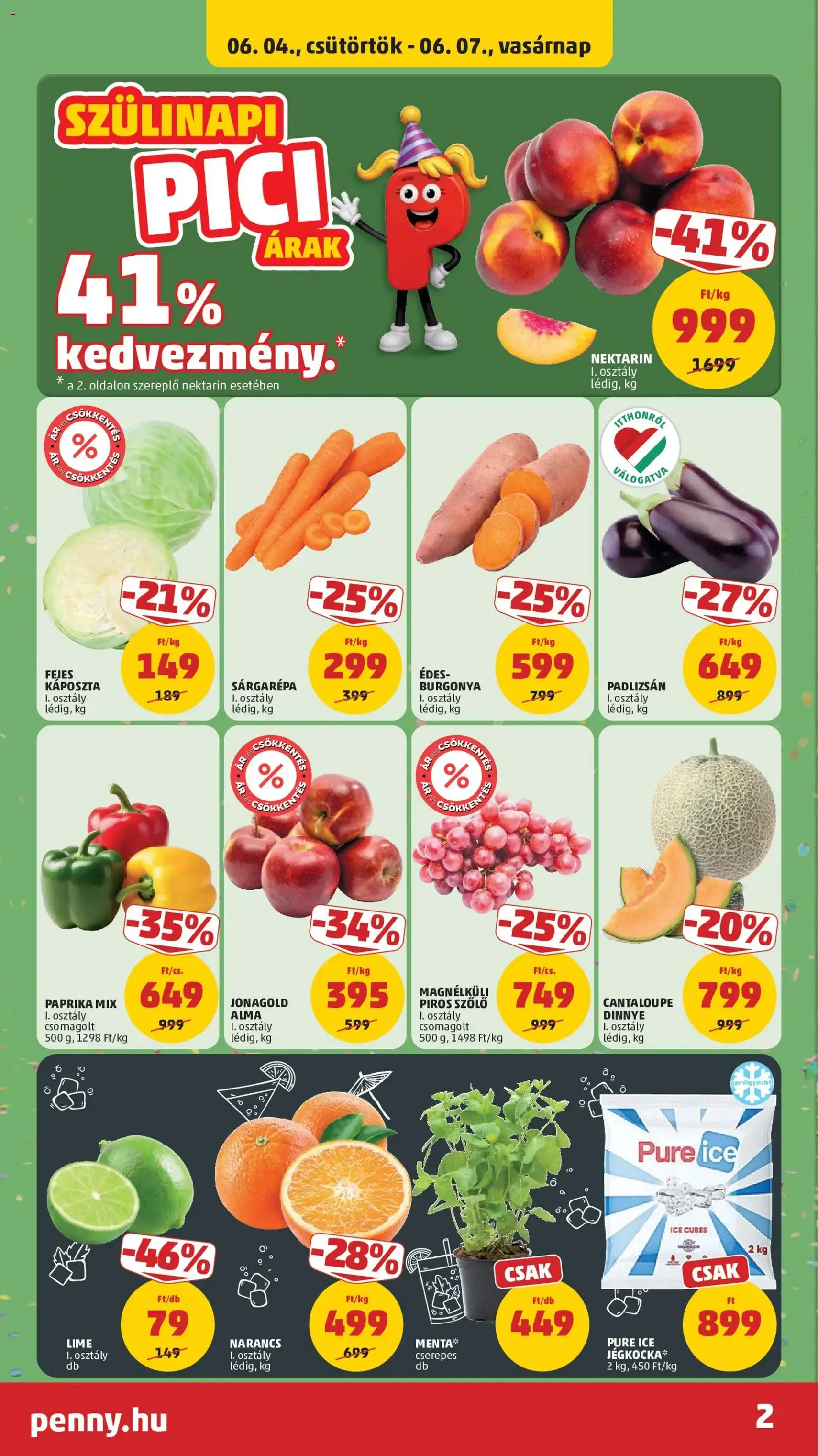 PENNY akciós újság - 2026.06.04. érvényes szórólap 2 oldal 42 oldalból