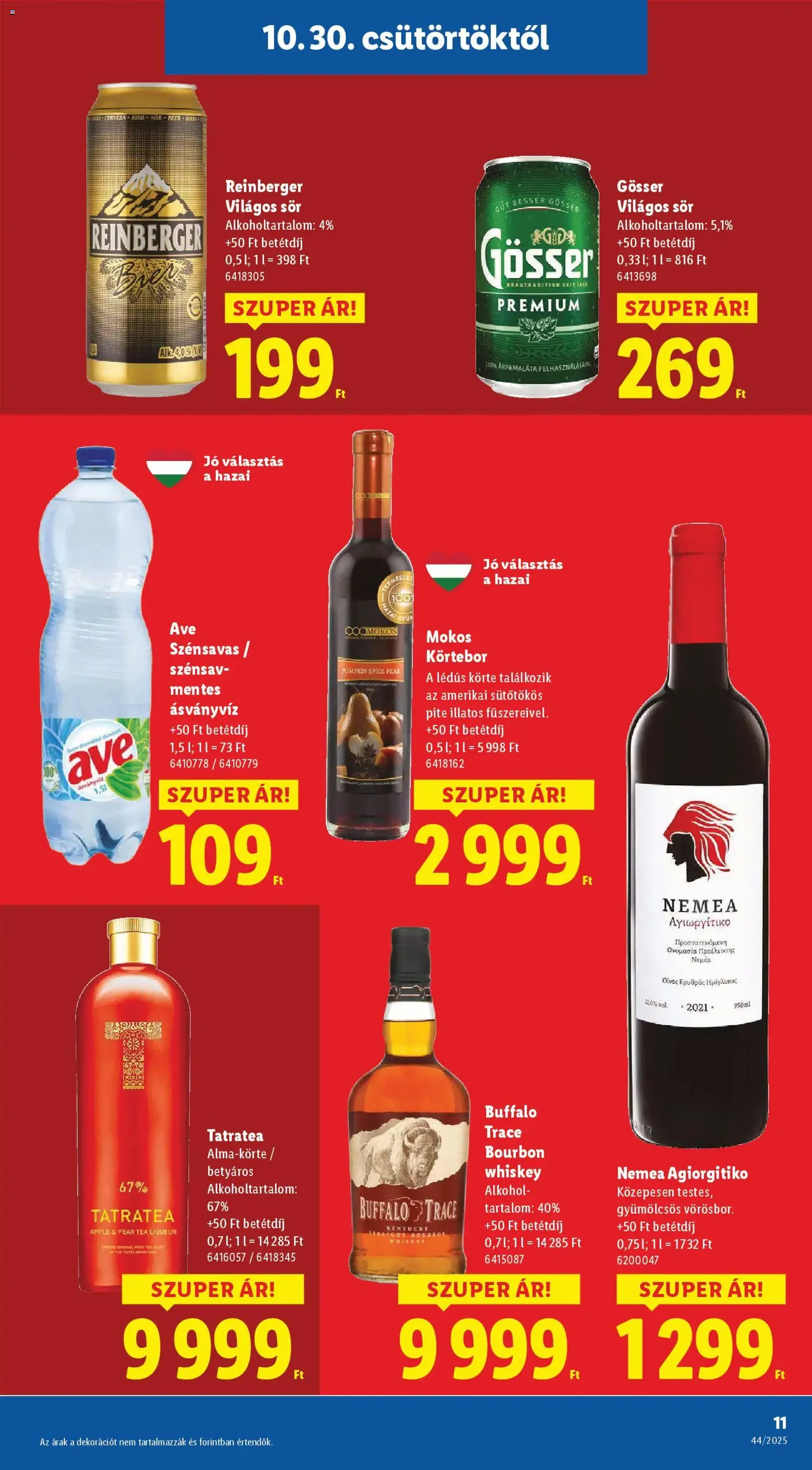 Lidl Akciós újság - 2025.10.30. érvényes szórólap 11 oldal 66 oldalból Lidl Akciós újság - 2025.10.30. érvényes szórólap 11 oldal 66 oldalból