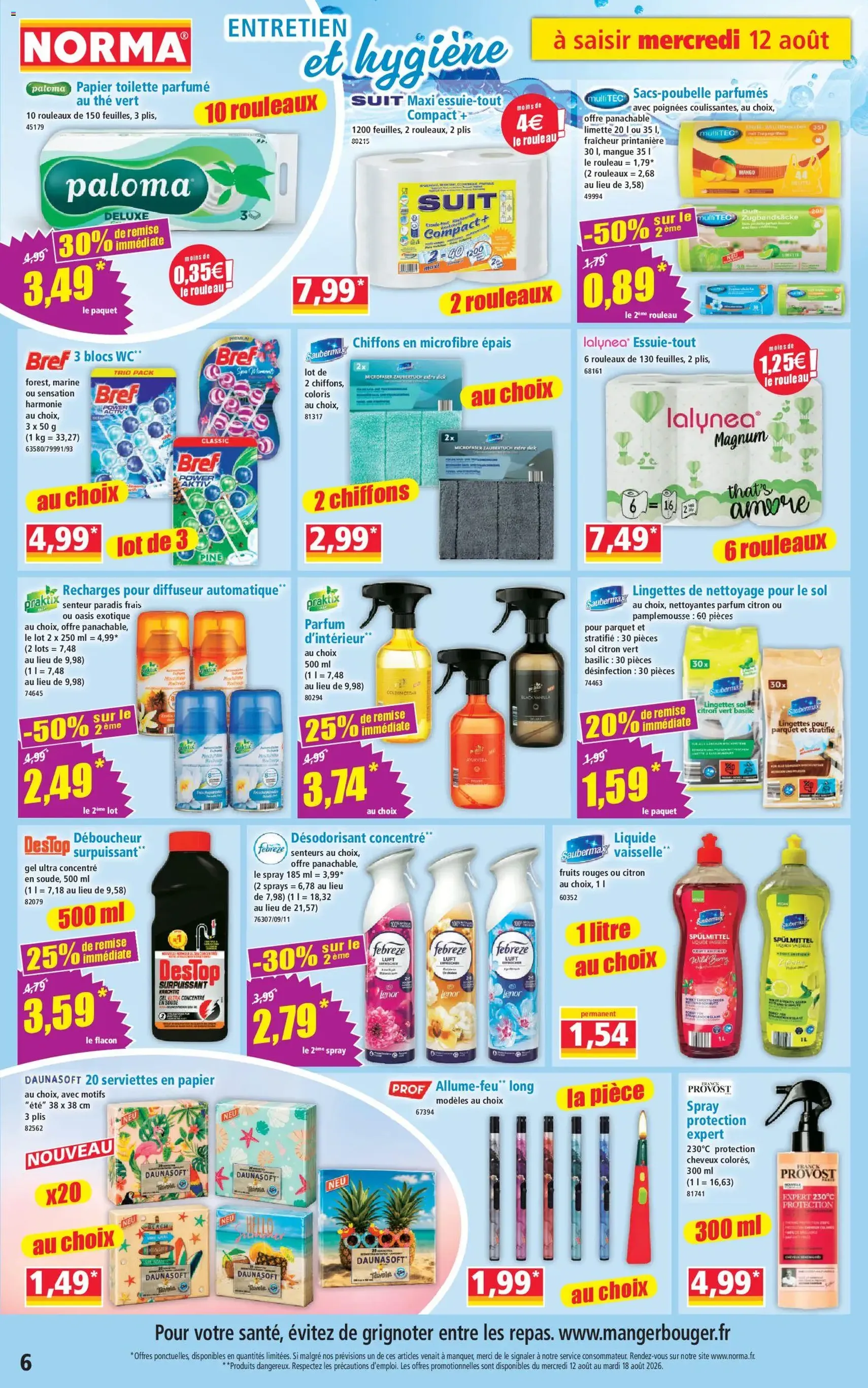 Norma catalogue - brochure valable à partir du 12/08/2026, page 6 sur 12