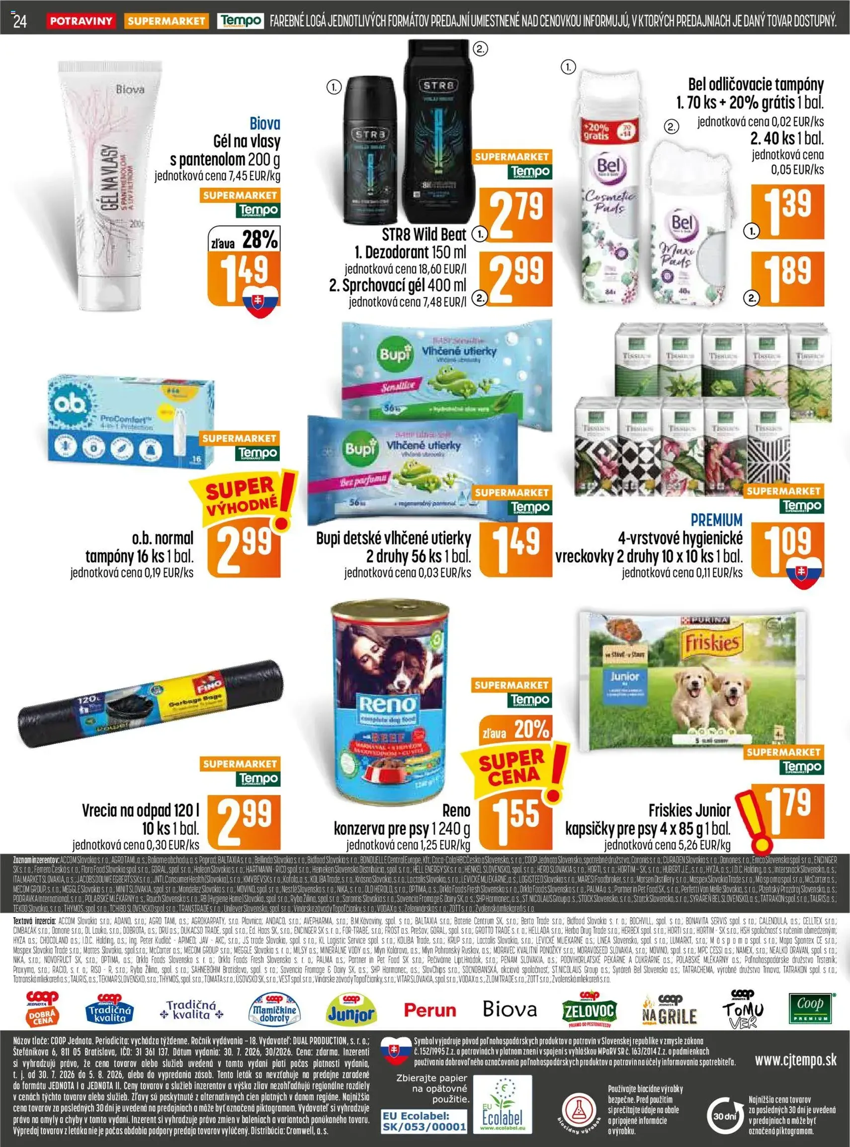COOP Jednota leták - platný leták od 30.07.2026 strana 24 z 28