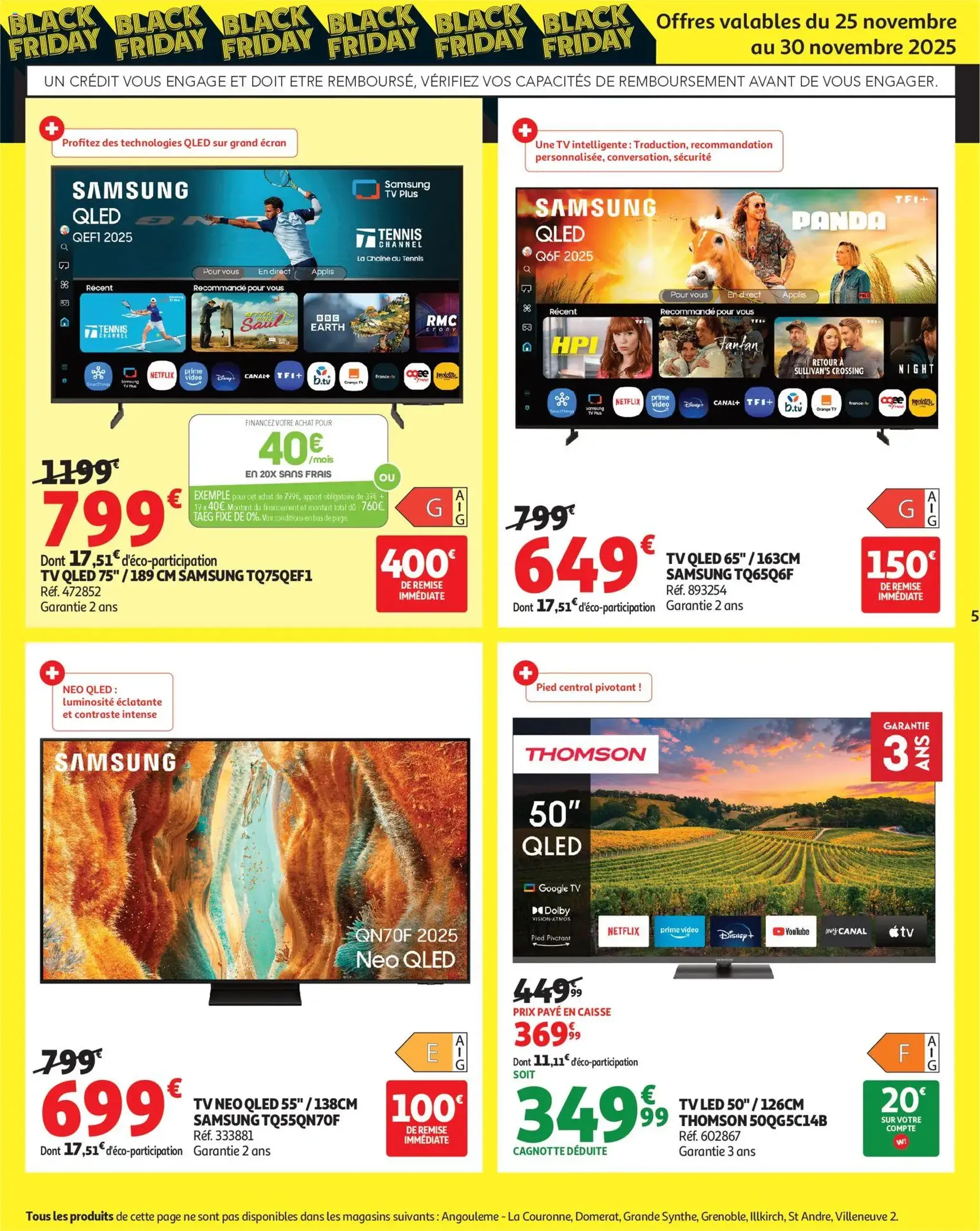 Auchan Black Friday - brochure valable à partir du 25/11/2025, page 5 sur 28