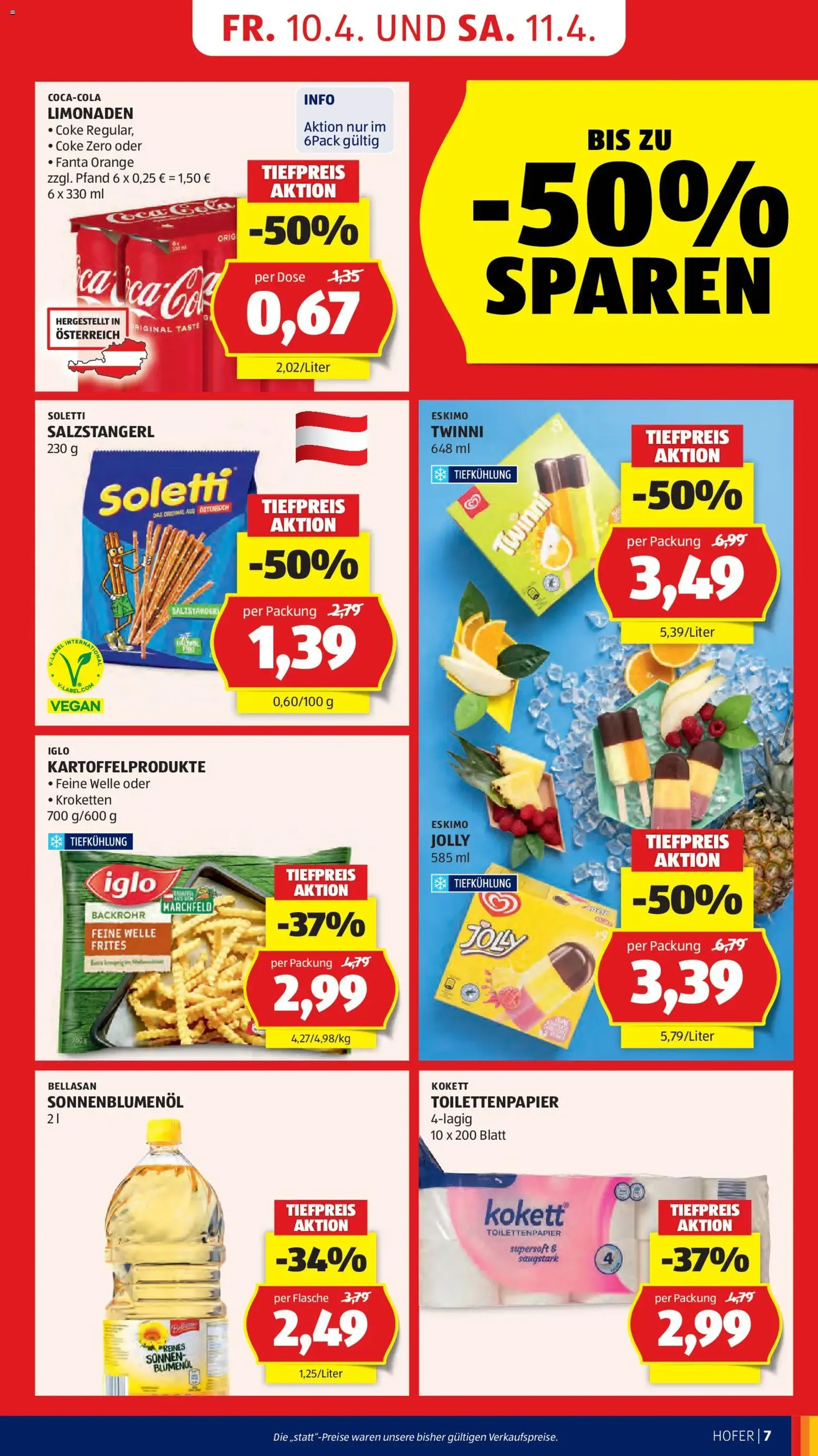 Hofer Flugblatt - Gültiger Prospekt ab 08.04.2026, Seite 9 von insgesamt 37