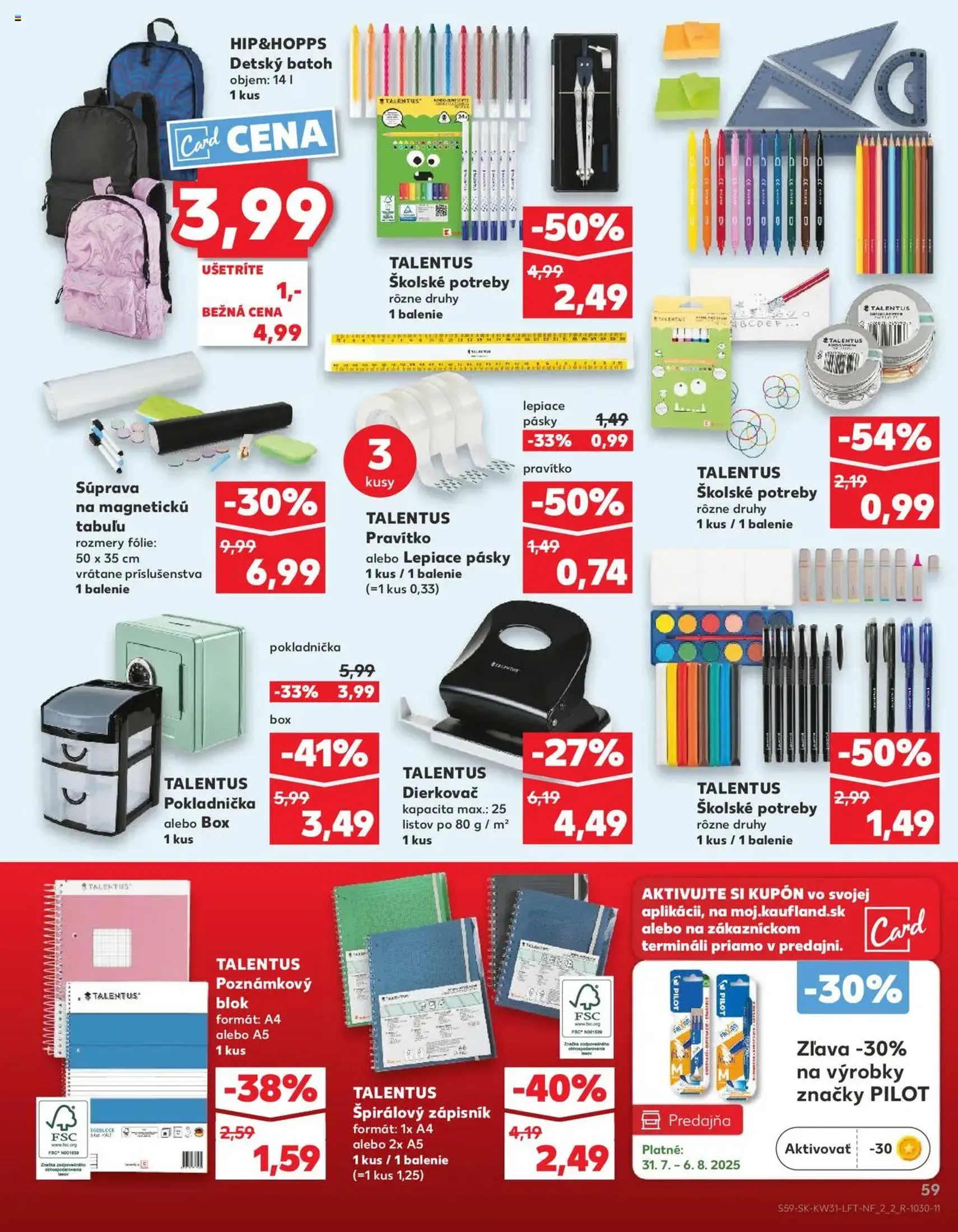 Kaufland Bratislava-Dúbravka - platný leták od 31.07.2025 strana 59 z 76