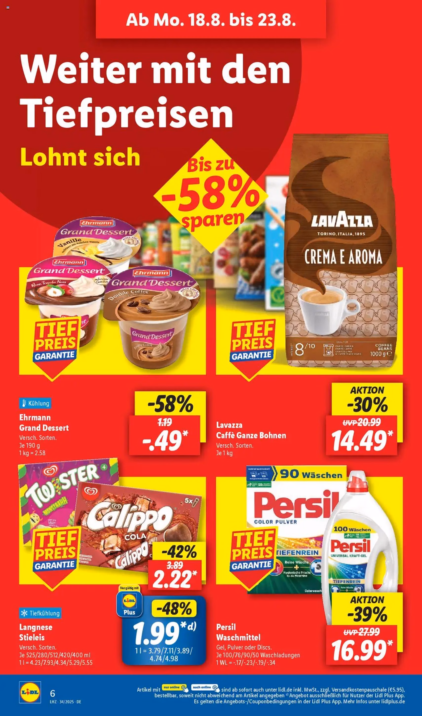 Lidl Prospekt - Gültiger Prospekt ab 18.08.2025, Seite 8 von insgesamt 69