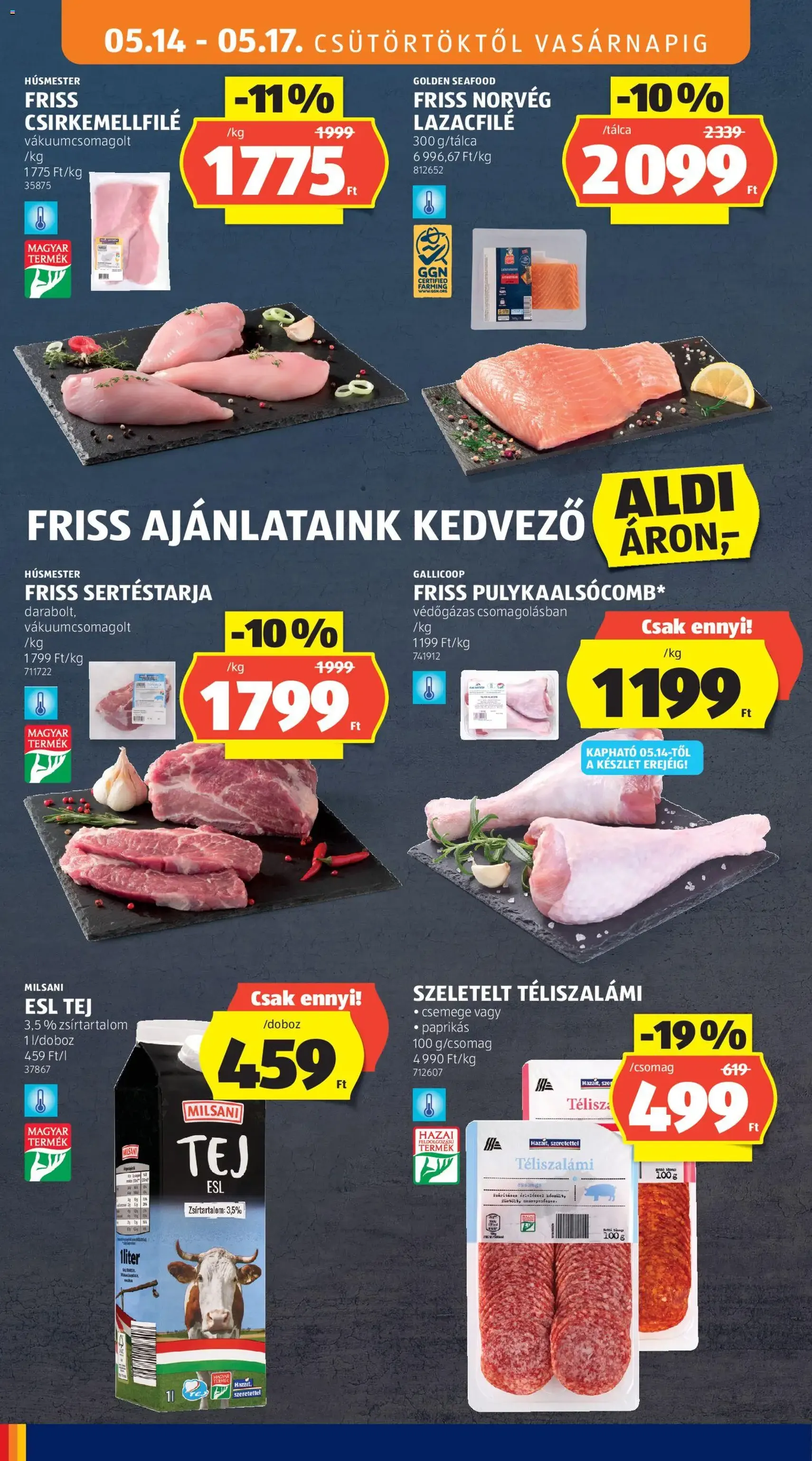 Aldi akciós újság - 2026.05.14. érvényes szórólap 8 oldal 36 oldalból