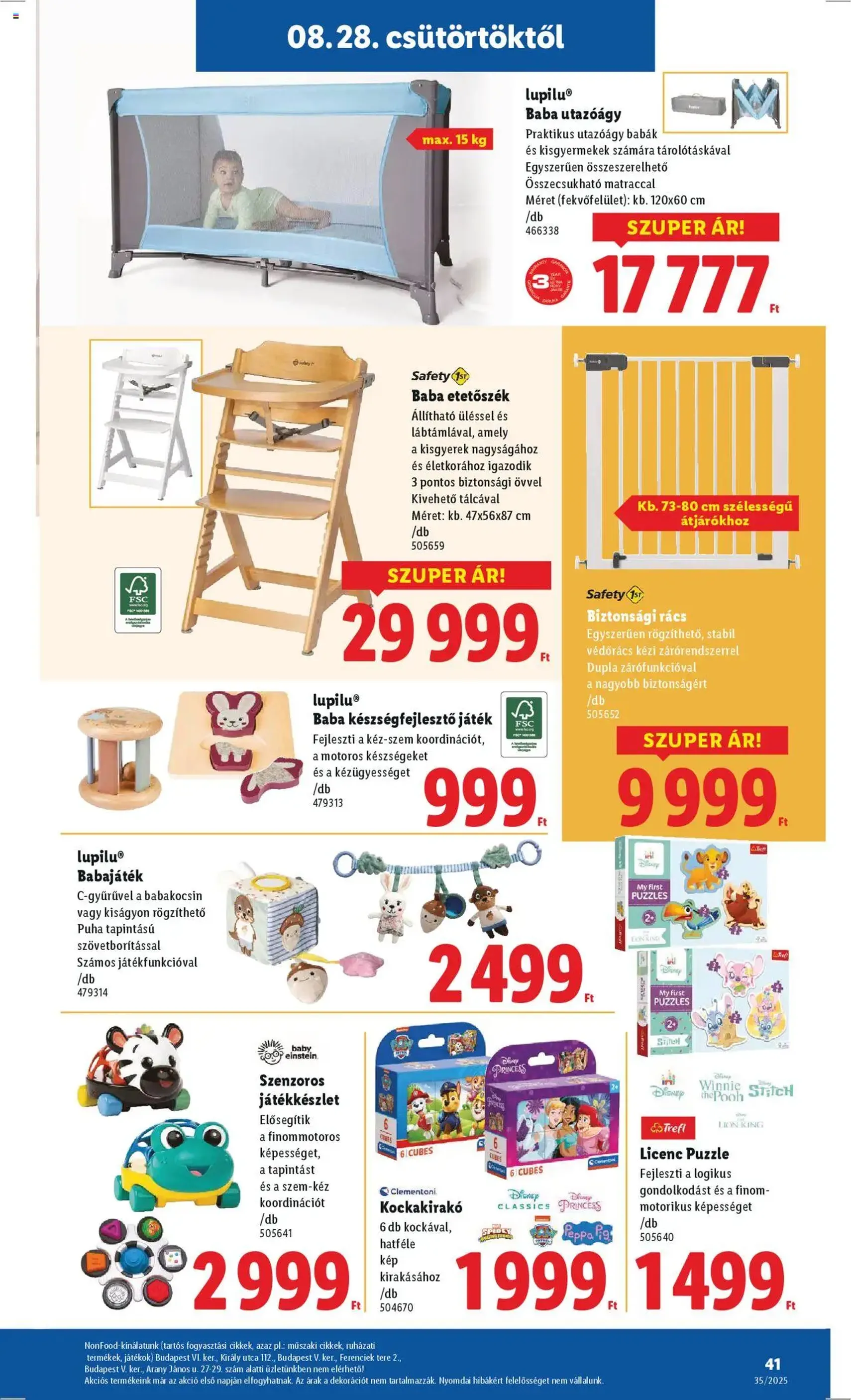 Lidl Akciós újság - 2025.08.28. érvényes szórólap 41 oldal 76 oldalból Lidl Akciós újság - 2025.08.28. érvényes szórólap 41 oldal 76 oldalból