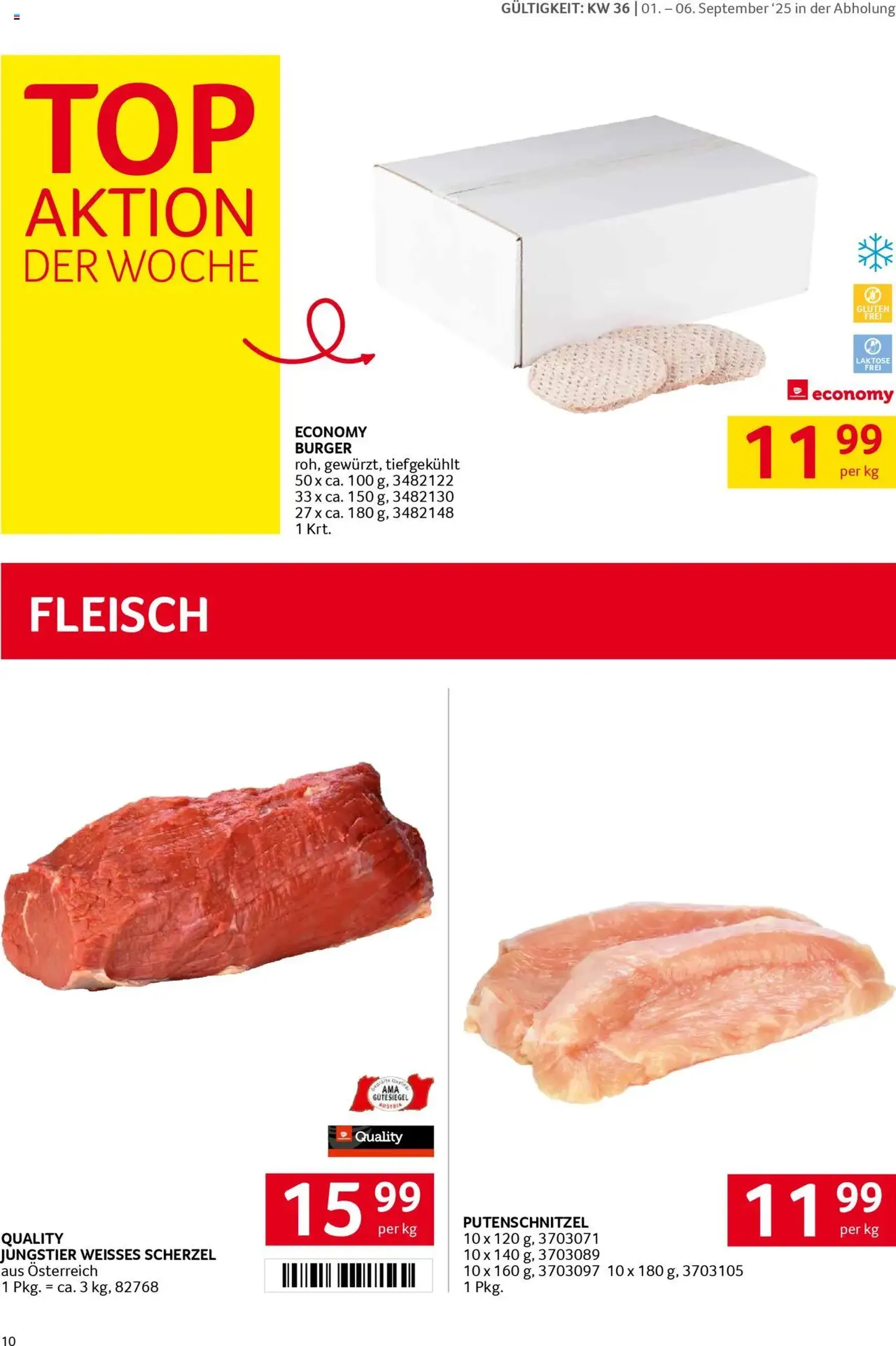 Transgourmet Flugblatt - Gültiger Prospekt ab 31.08.2025, Seite 10 von insgesamt 32 Transgourmet Flugblatt - Gültiger Prospekt ab 31.08.2025, Seite 10 von insgesamt 32
