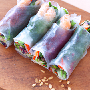 Recipe preview Authentic Vegan Rice Paper Rolls with Dipping Sauce